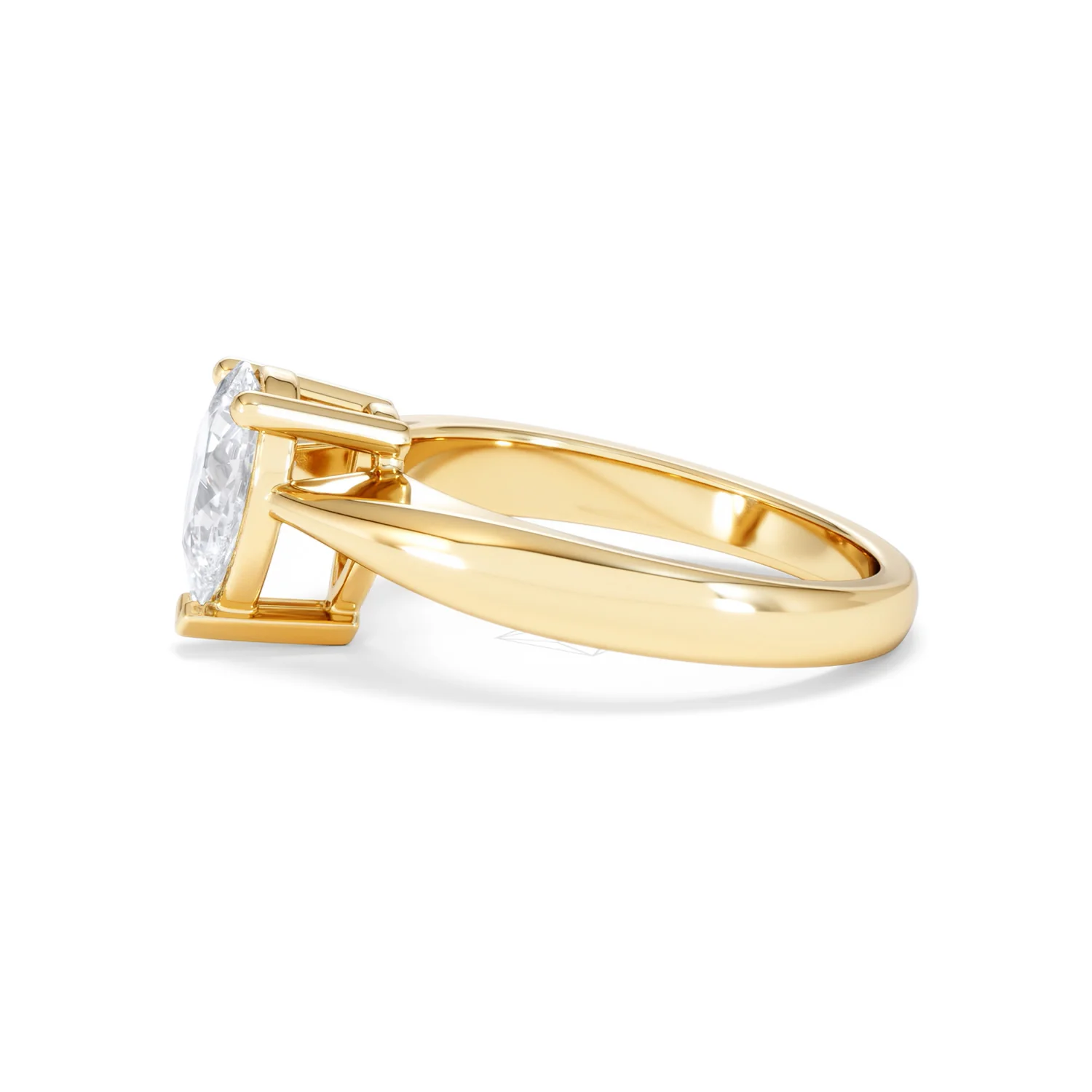 Naomi Pear Cut Lab Diamond Engagement Ring 1.00ct H/SI in 9k Gold - Image 72