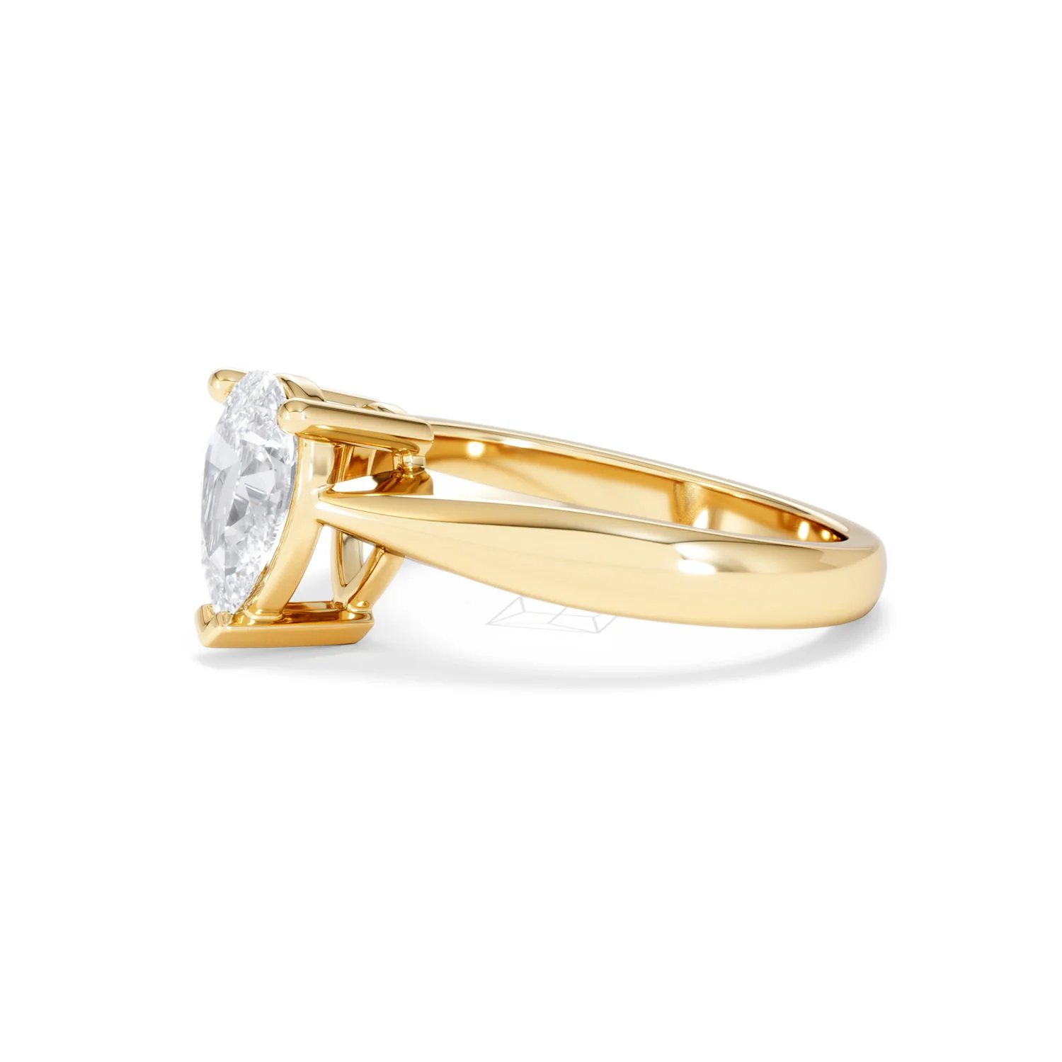 Naomi Pear Cut Lab Diamond Engagement Ring 1.00ct H/SI in 9k Gold - Image 76