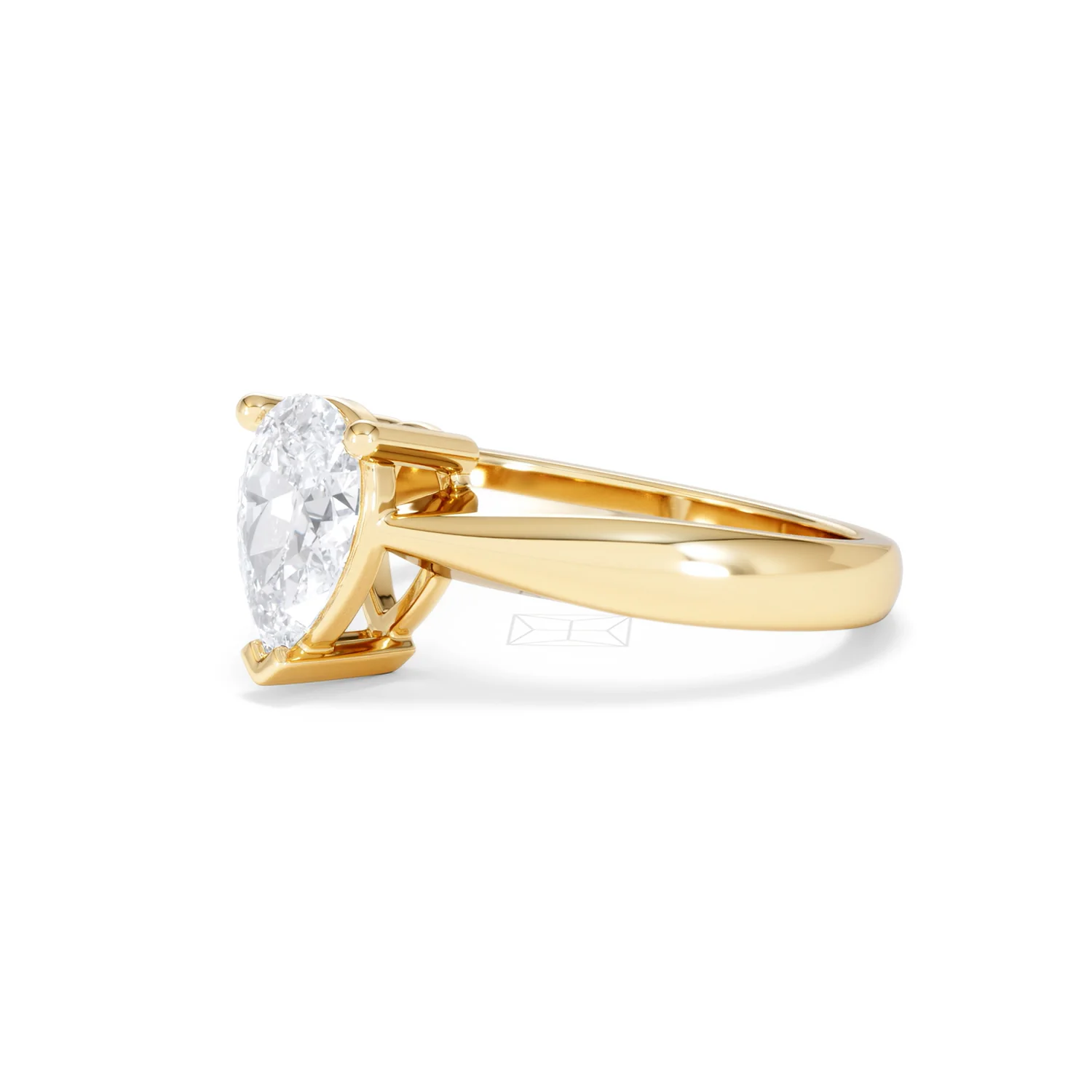Naomi Pear Cut Lab Diamond Engagement Ring 1.00ct H/SI in 9k Gold - Image 79