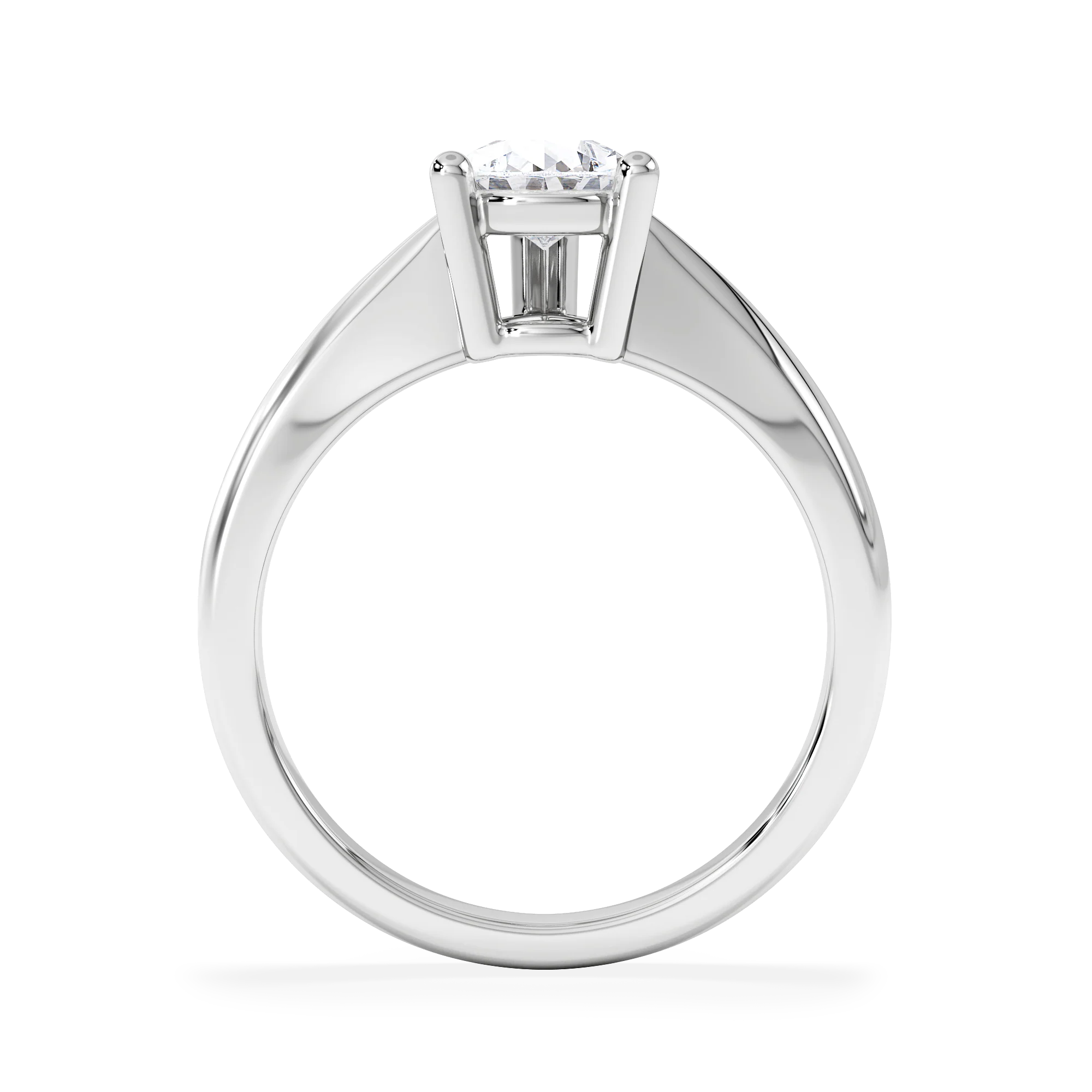 Naomi Pear Cut Lab Diamond Engagement Ring 1.00ct H/SI in 9k White Gold - Image 3