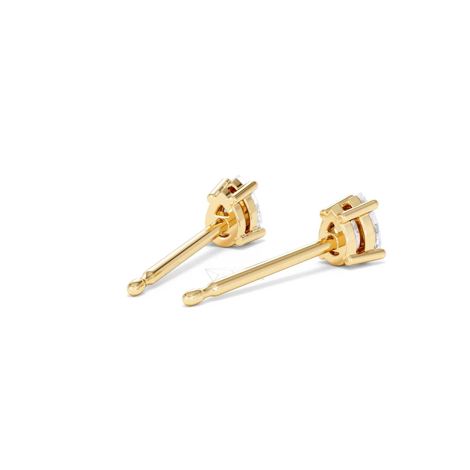 Naomi Pear Cut Lab Diamond Stud Earrings 0.30ct H/SI in 18k Gold Vermeil - Image 42