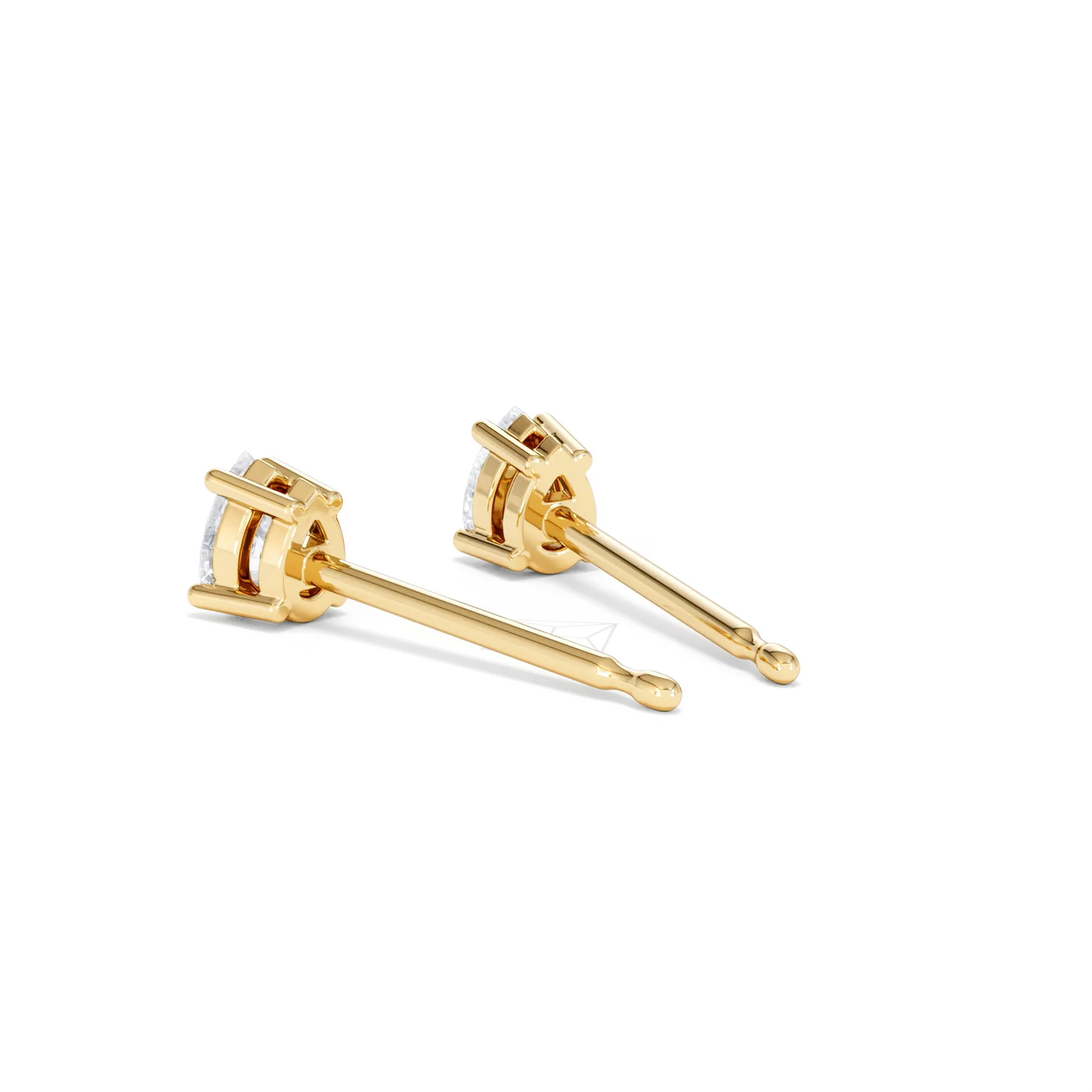 Naomi Pear Cut Lab Diamond Stud Earrings 0.30ct H/SI in 18k Gold Vermeil - Image 58