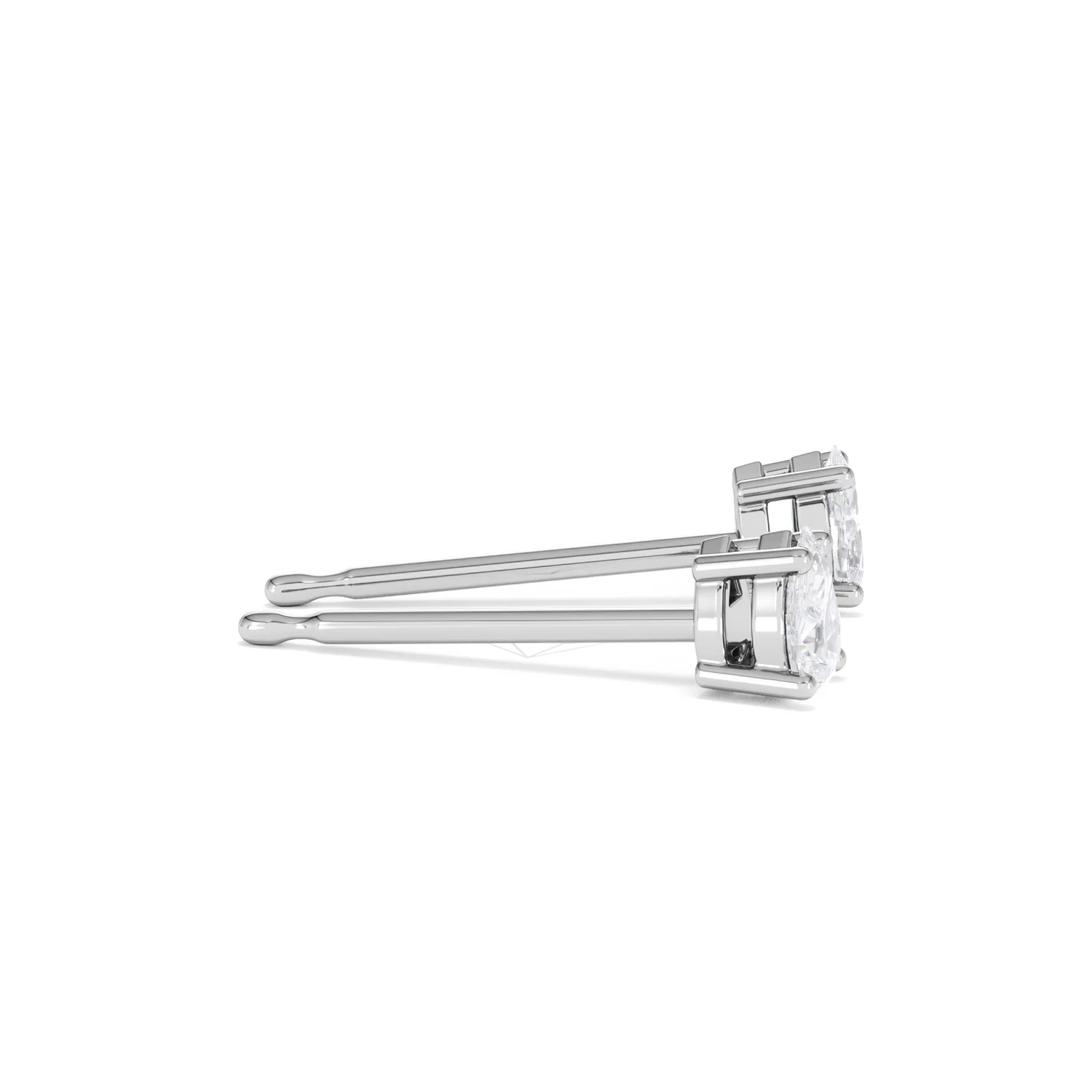 Naomi Pear Cut Lab Diamond Stud Earrings 0.30ct H/SI in 925 Silver - Image 28