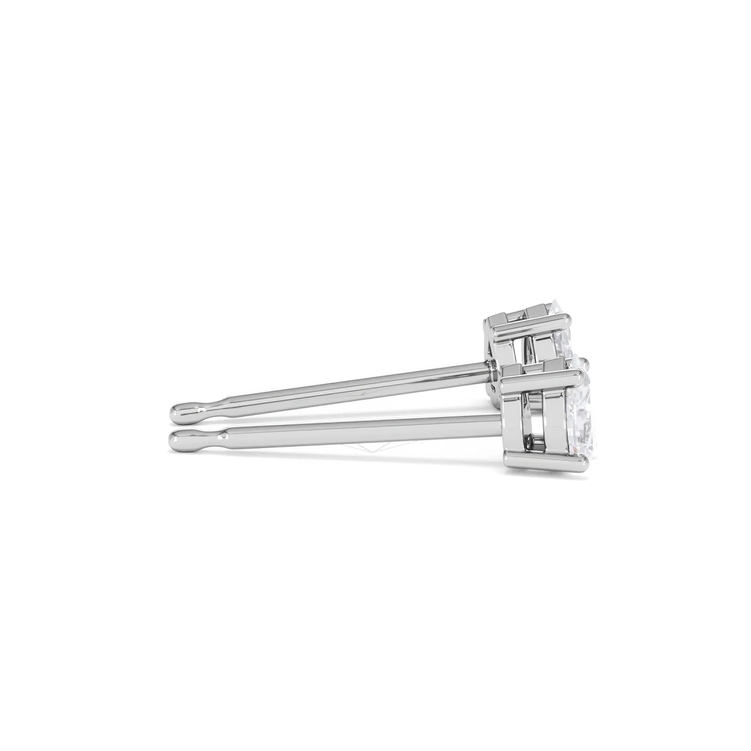 Naomi Pear Cut Lab Diamond Stud Earrings 0.30ct H/SI in 925 Silver - Image 30