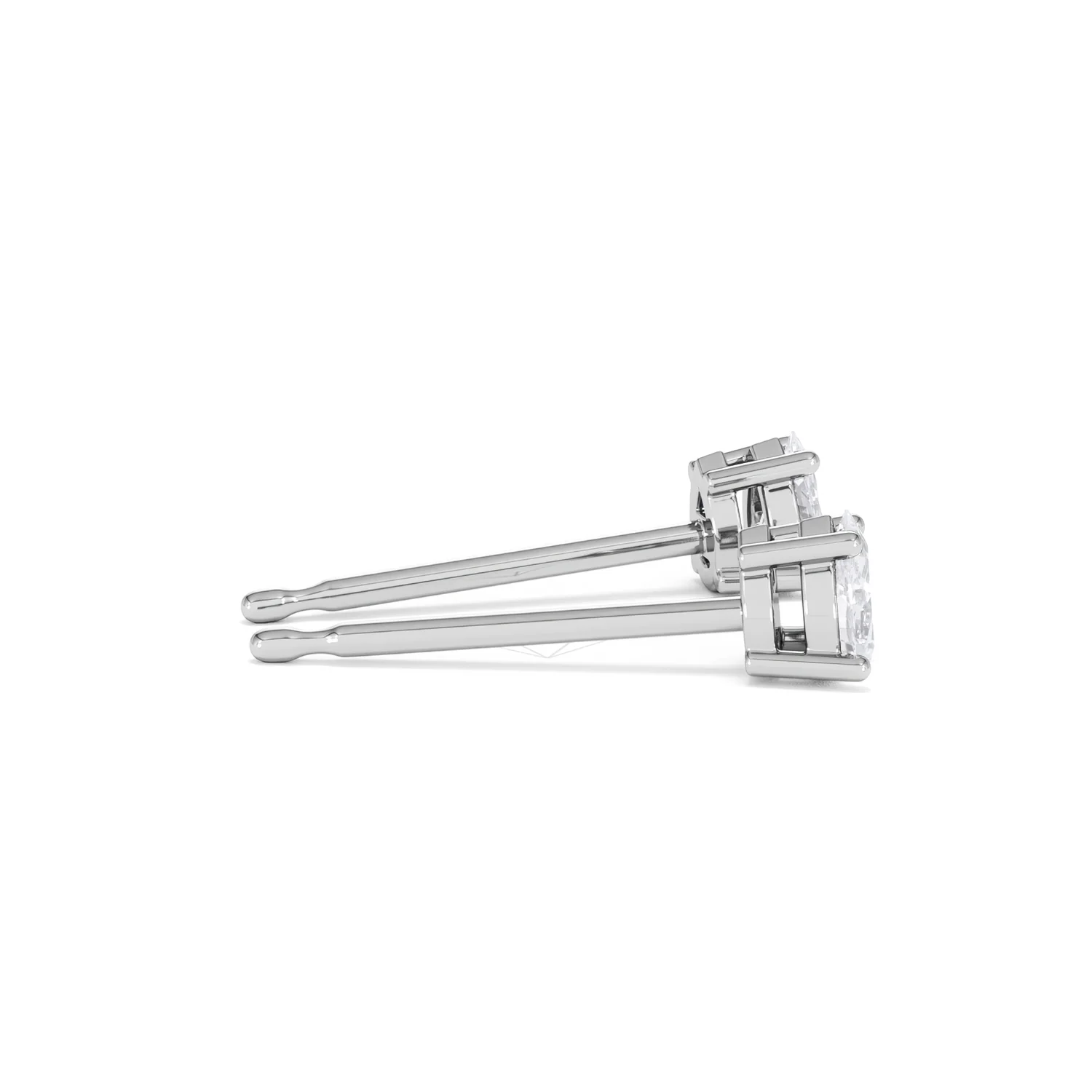 Naomi Pear Cut Lab Diamond Stud Earrings 0.30ct H/SI in 925 Silver - Image 31