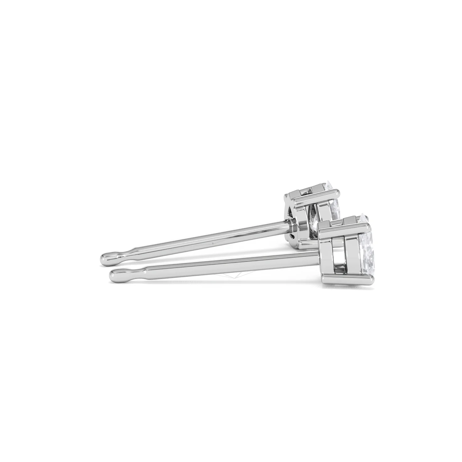 Naomi Pear Cut Lab Diamond Stud Earrings 0.30ct H/SI in 925 Silver - Image 32