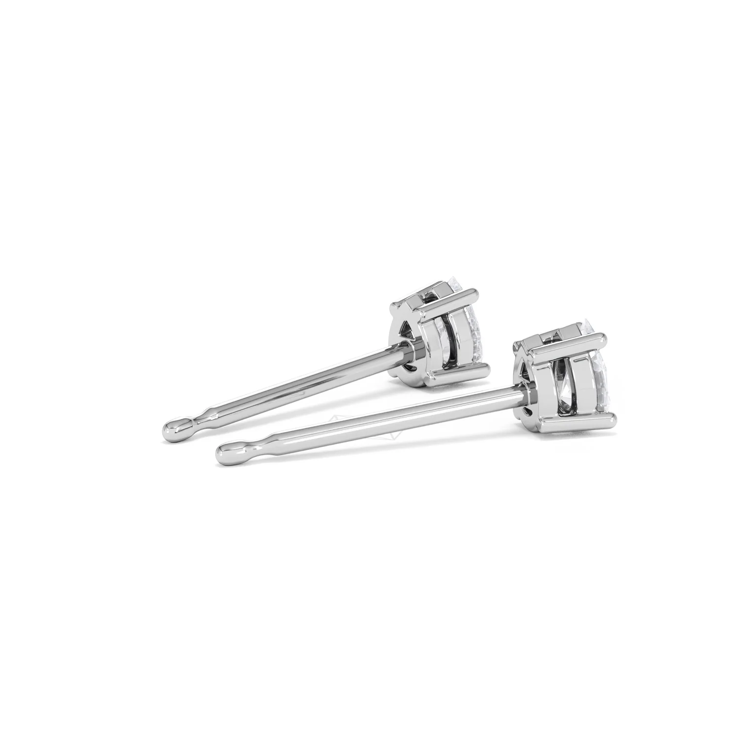 Naomi Pear Cut Lab Diamond Stud Earrings 0.30ct H/SI in 925 Silver - Image 37
