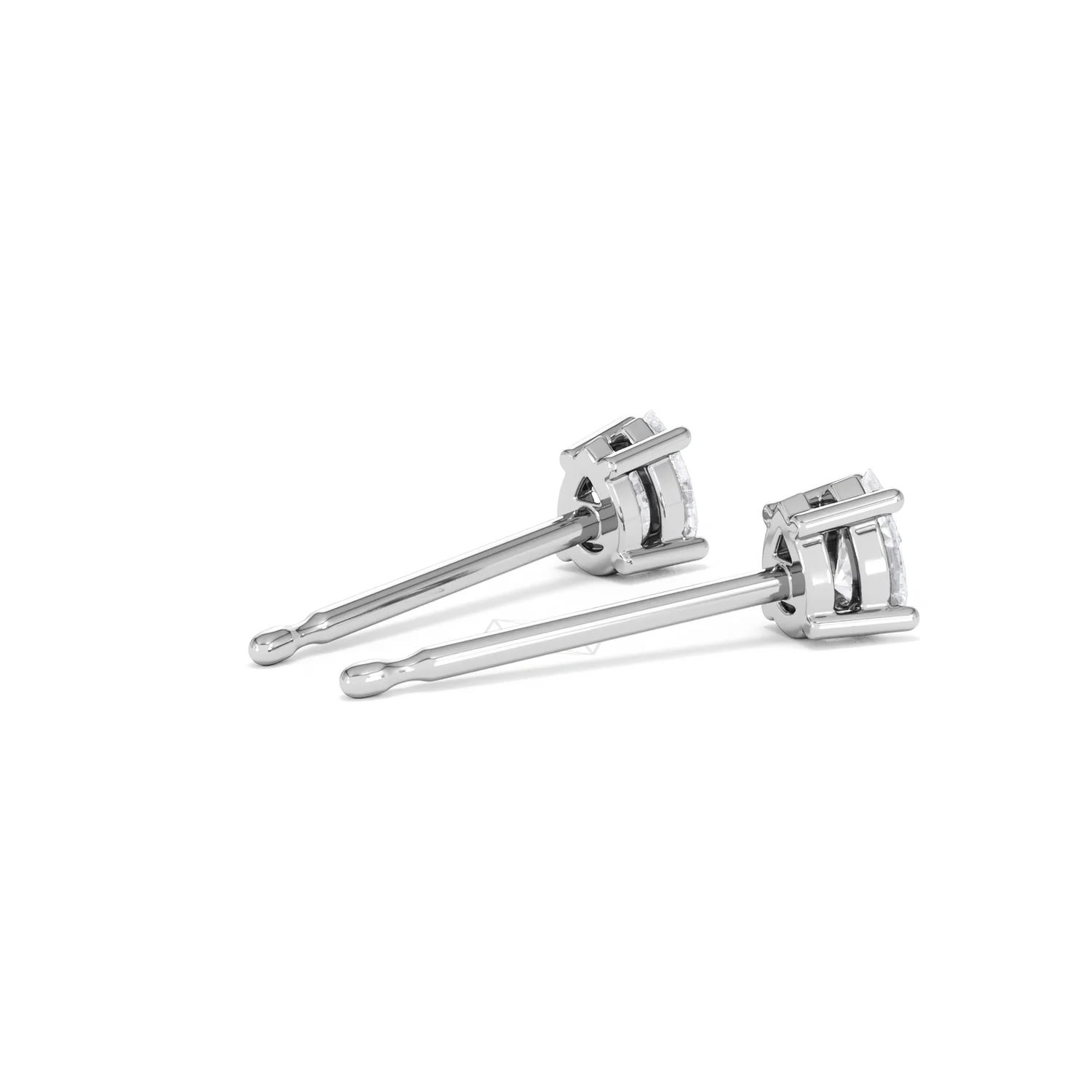 Naomi Pear Cut Lab Diamond Stud Earrings 0.30ct H/SI in 925 Silver - Image 38