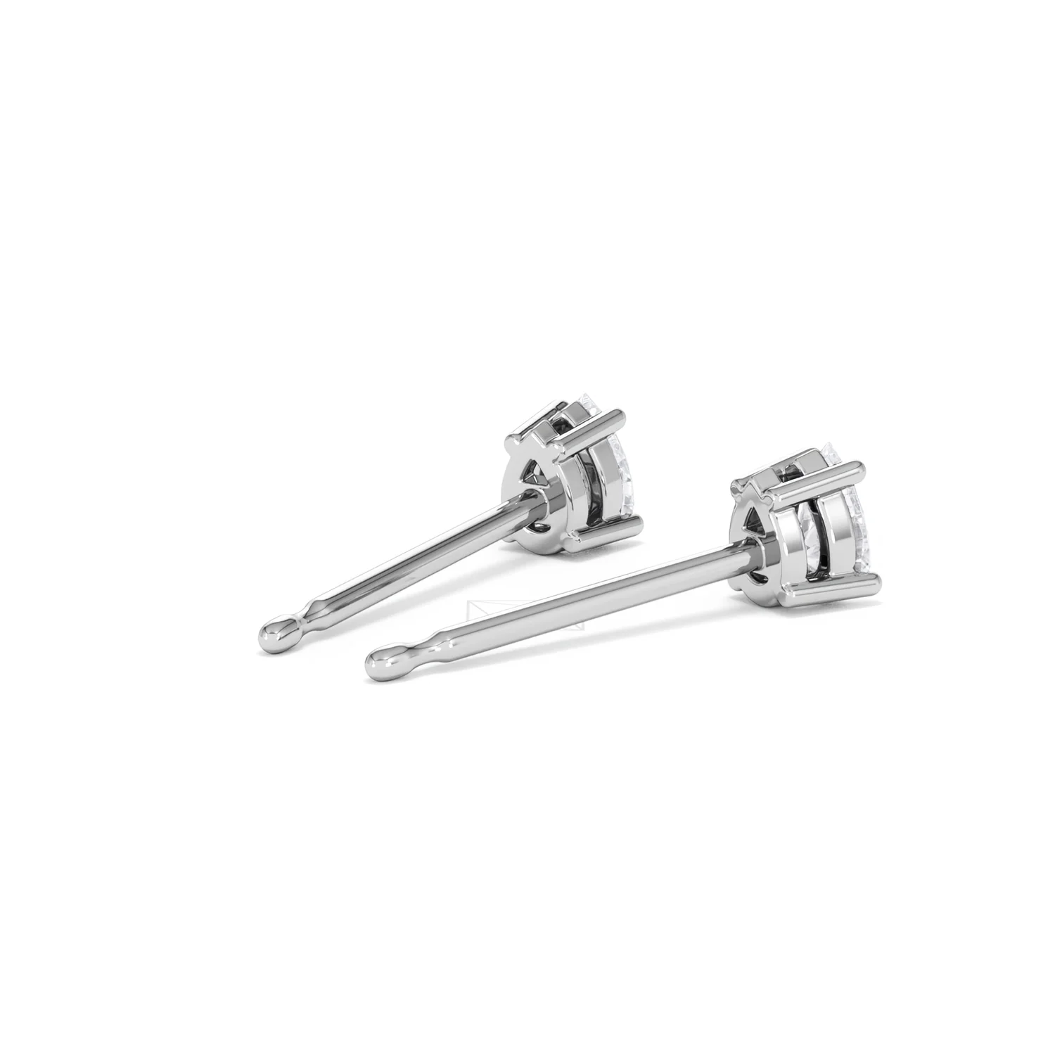 Naomi Pear Cut Lab Diamond Stud Earrings 0.30ct H/SI in 925 Silver - Image 40