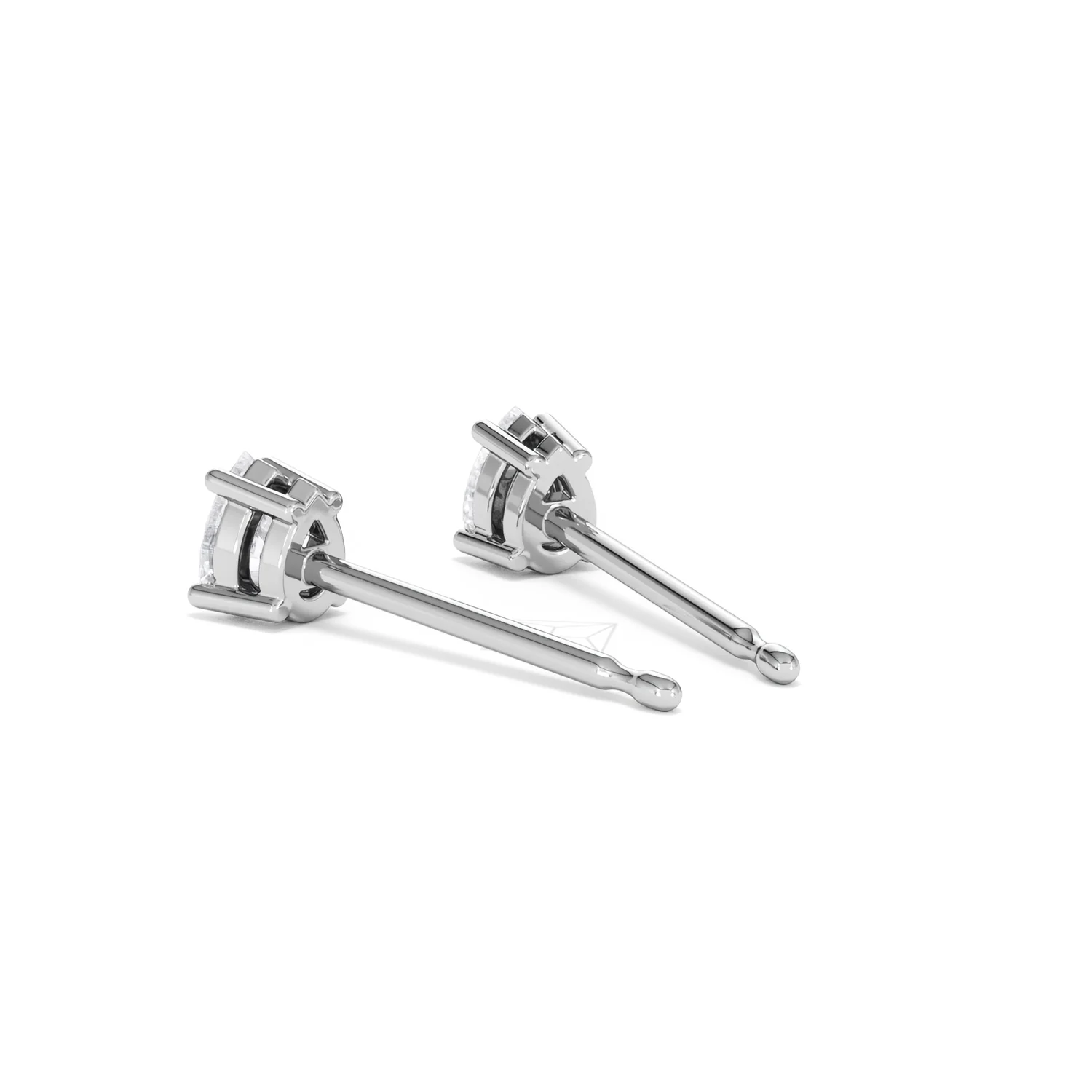 Naomi Pear Cut Lab Diamond Stud Earrings 0.30ct H/SI in 925 Silver - Image 58