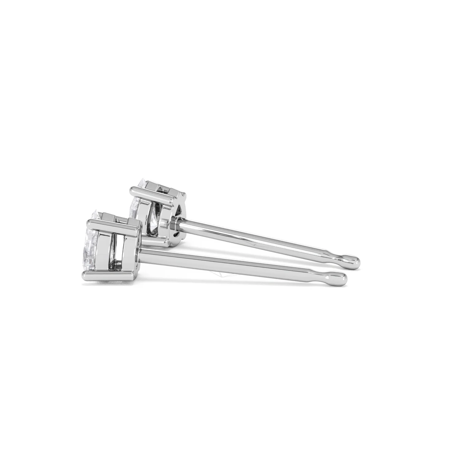 Naomi Pear Cut Lab Diamond Stud Earrings 0.30ct H/SI in 925 Silver - Image 66
