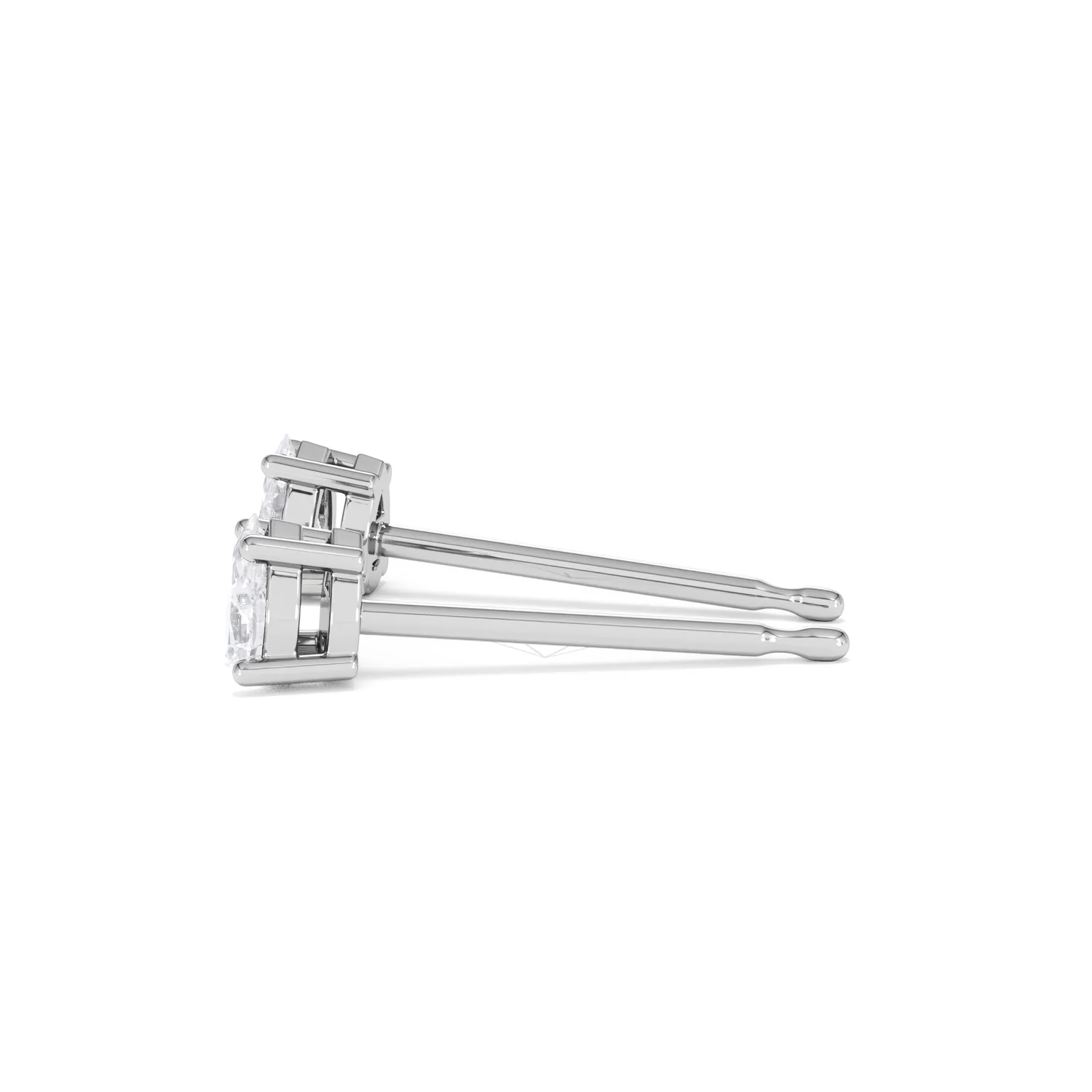 Naomi Pear Cut Lab Diamond Stud Earrings 0.30ct H/SI in 925 Silver - Image 69