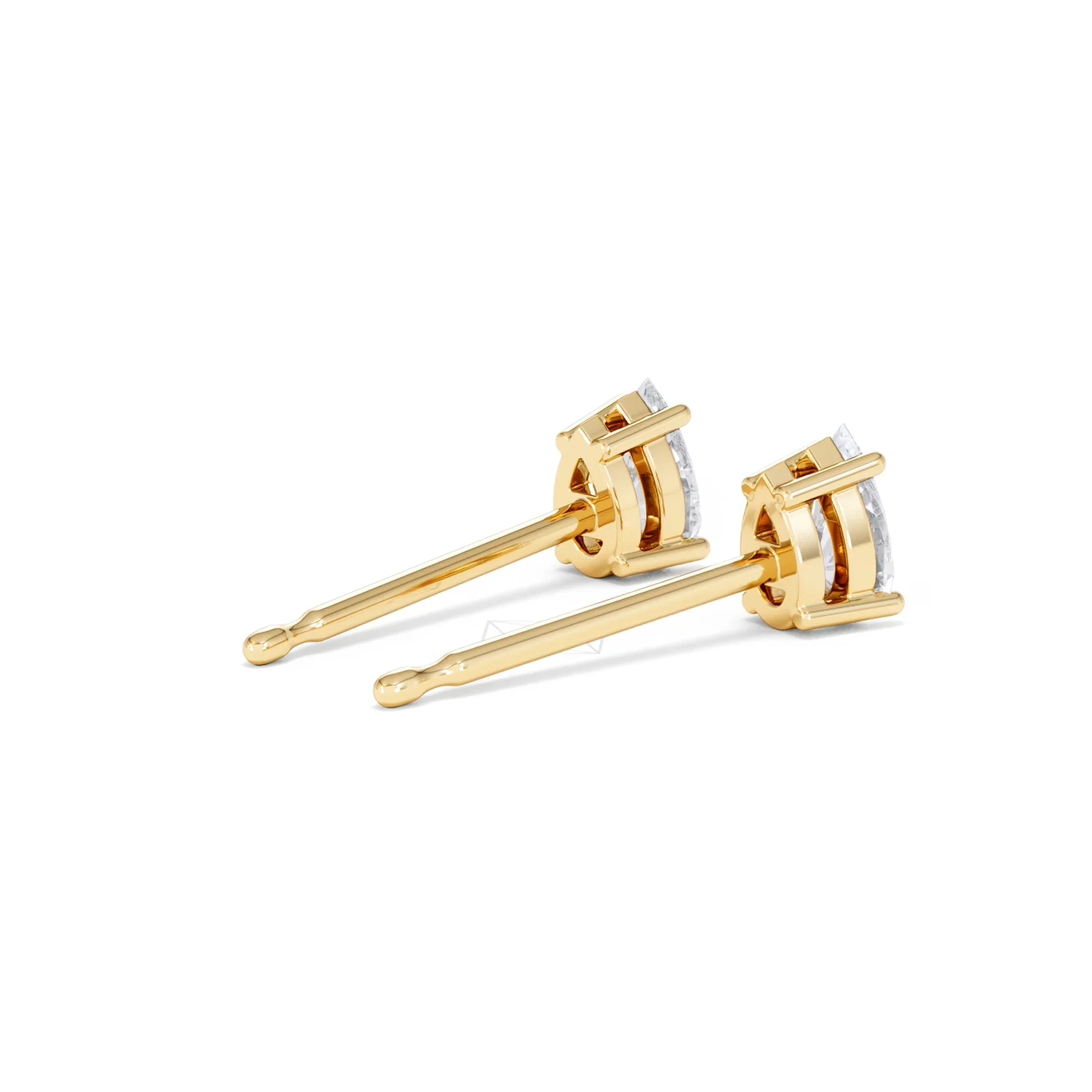 Naomi Pear Cut Lab Diamond Stud Earrings 0.50ct H/SI in 9K Gold - Image 39