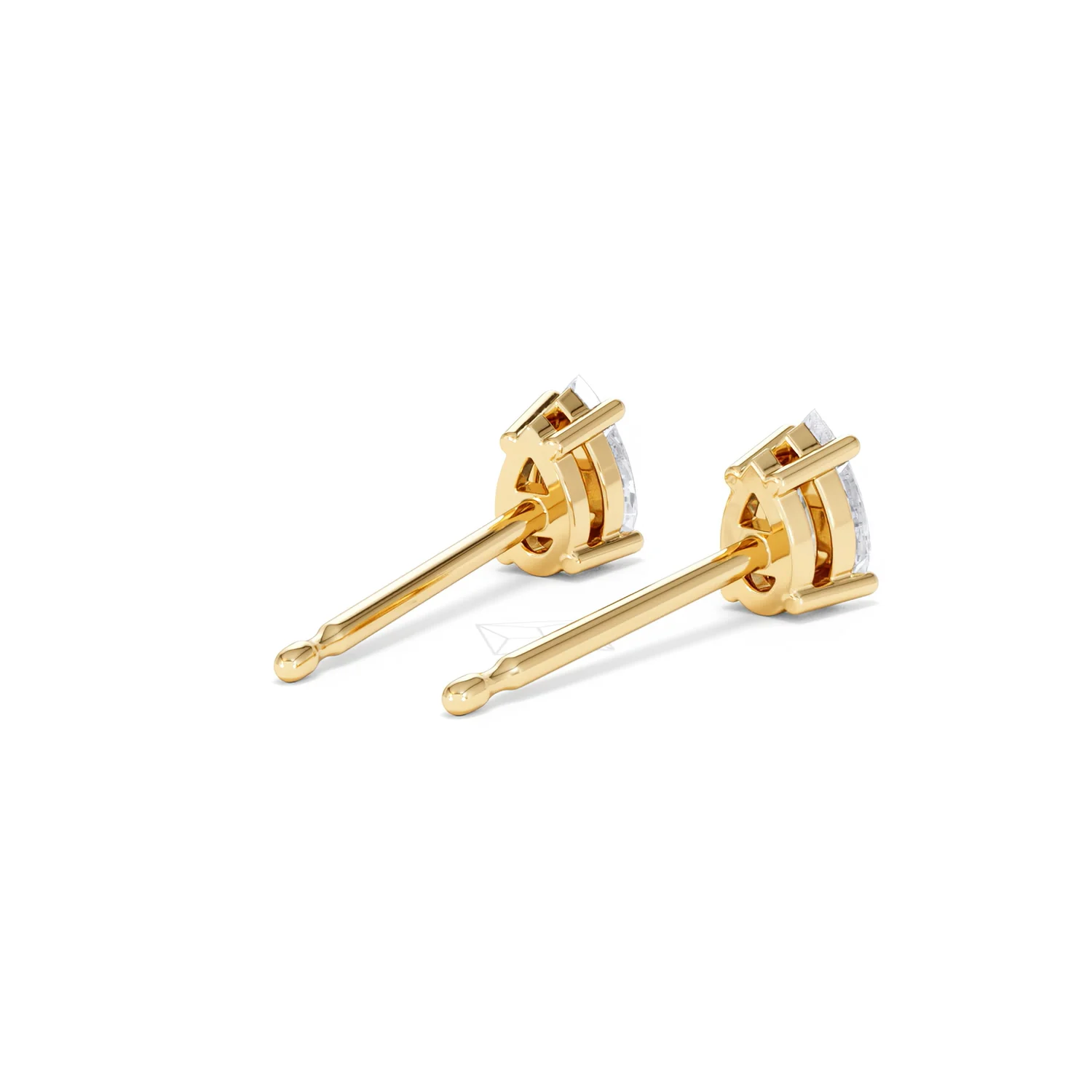 Naomi Pear Cut Lab Diamond Stud Earrings 0.50ct H/SI in 9K Gold - Image 42