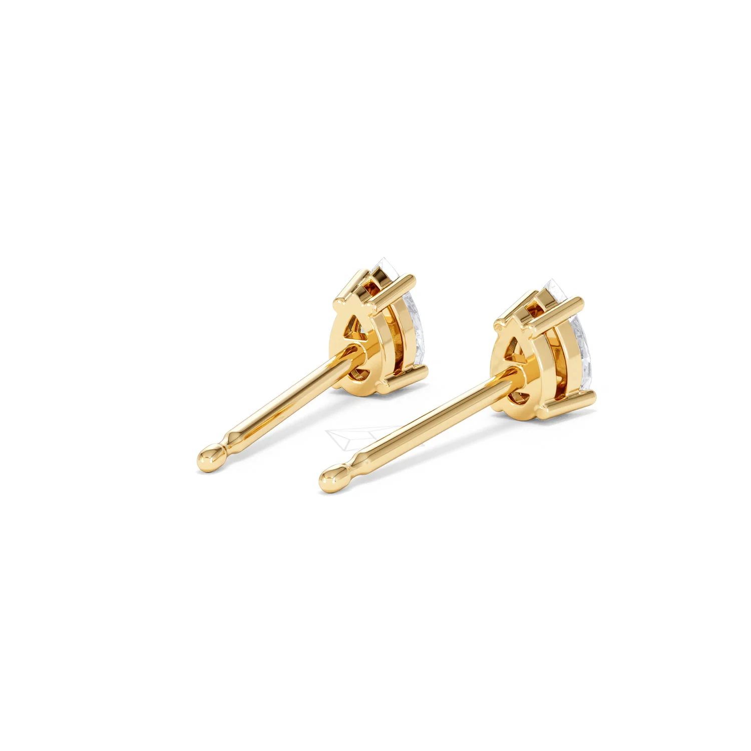 Naomi Pear Cut Lab Diamond Stud Earrings 0.50ct H/SI in 9K Gold - Image 43
