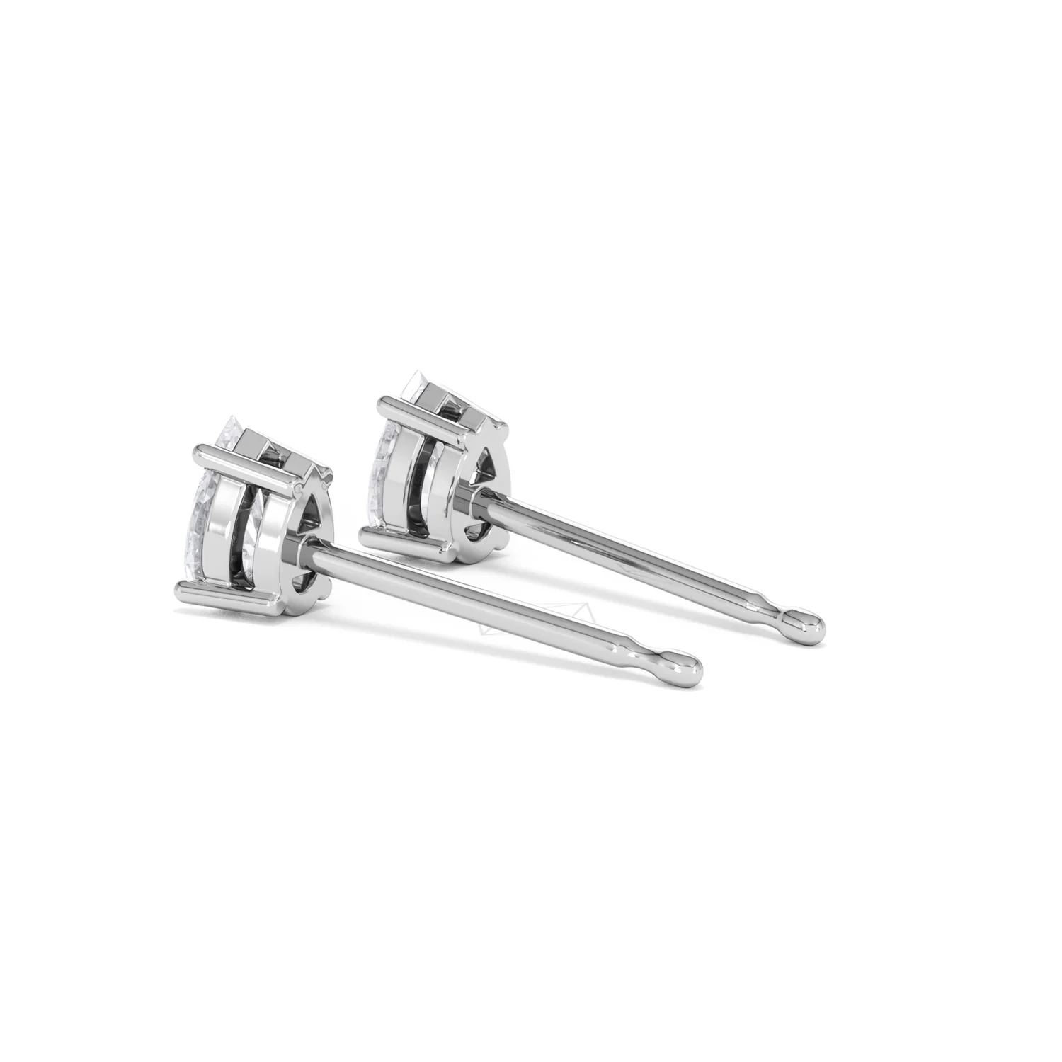 Naomi Pear Cut Lab Diamond Stud Earrings 0.50ct H/SI in 9K White Gold - Image 61