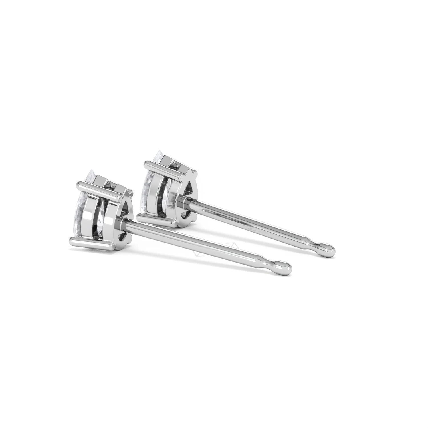Naomi Pear Cut Lab Diamond Stud Earrings 0.50ct H/SI in 9K White Gold - Image 62