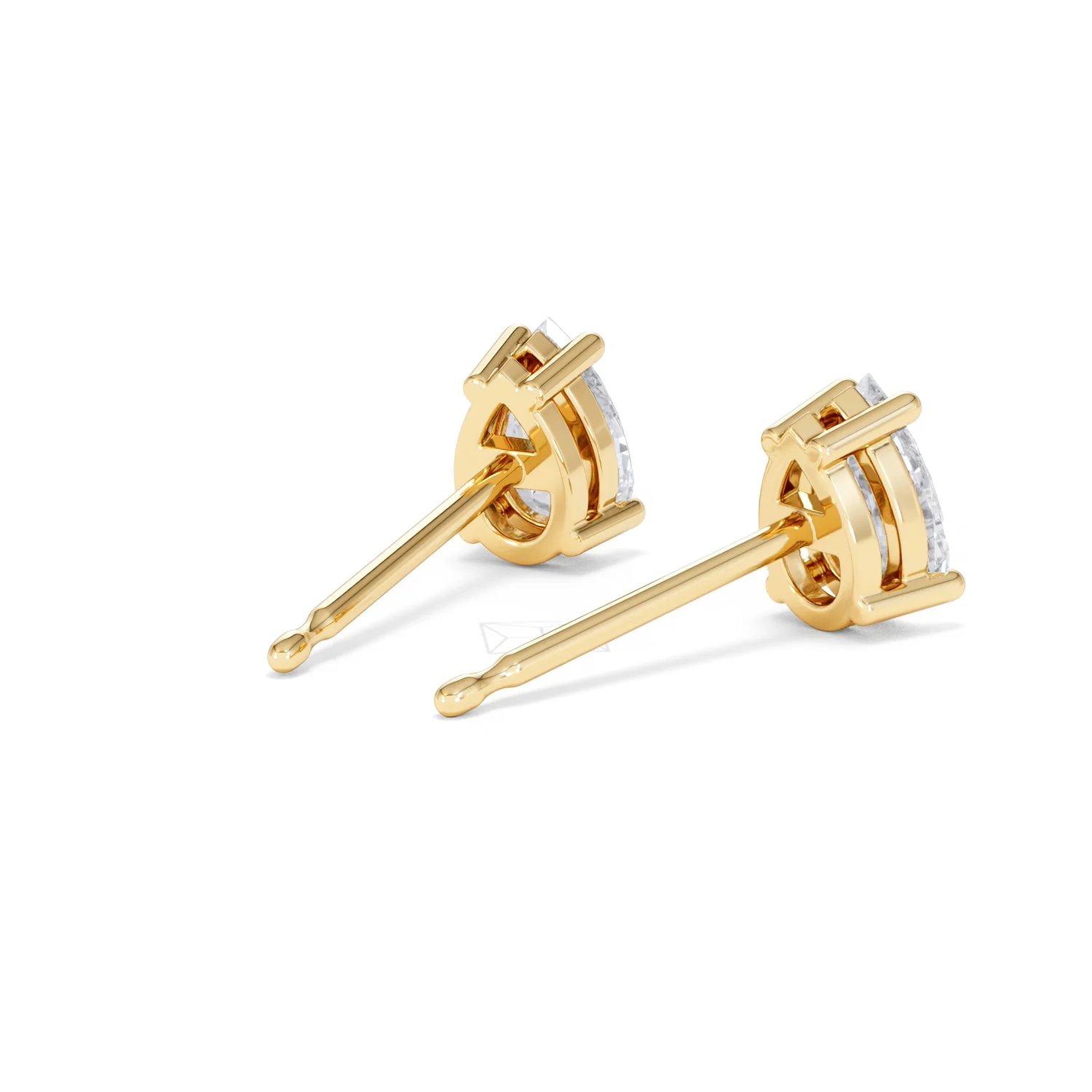 Naomi Pear Cut Lab Diamond Stud Earrings 1.00ct H/SI in 9k Gold - Image 41