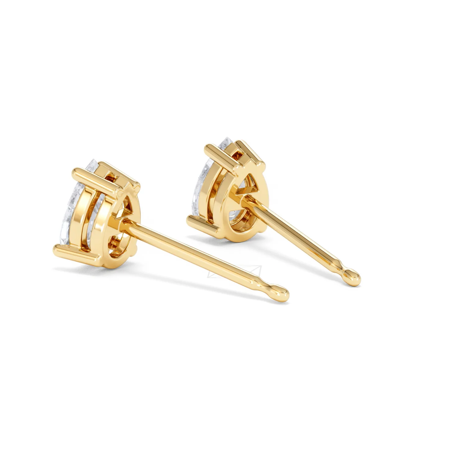 Naomi Pear Cut Lab Diamond Stud Earrings 1.00ct H/SI in 9k Gold - Image 59
