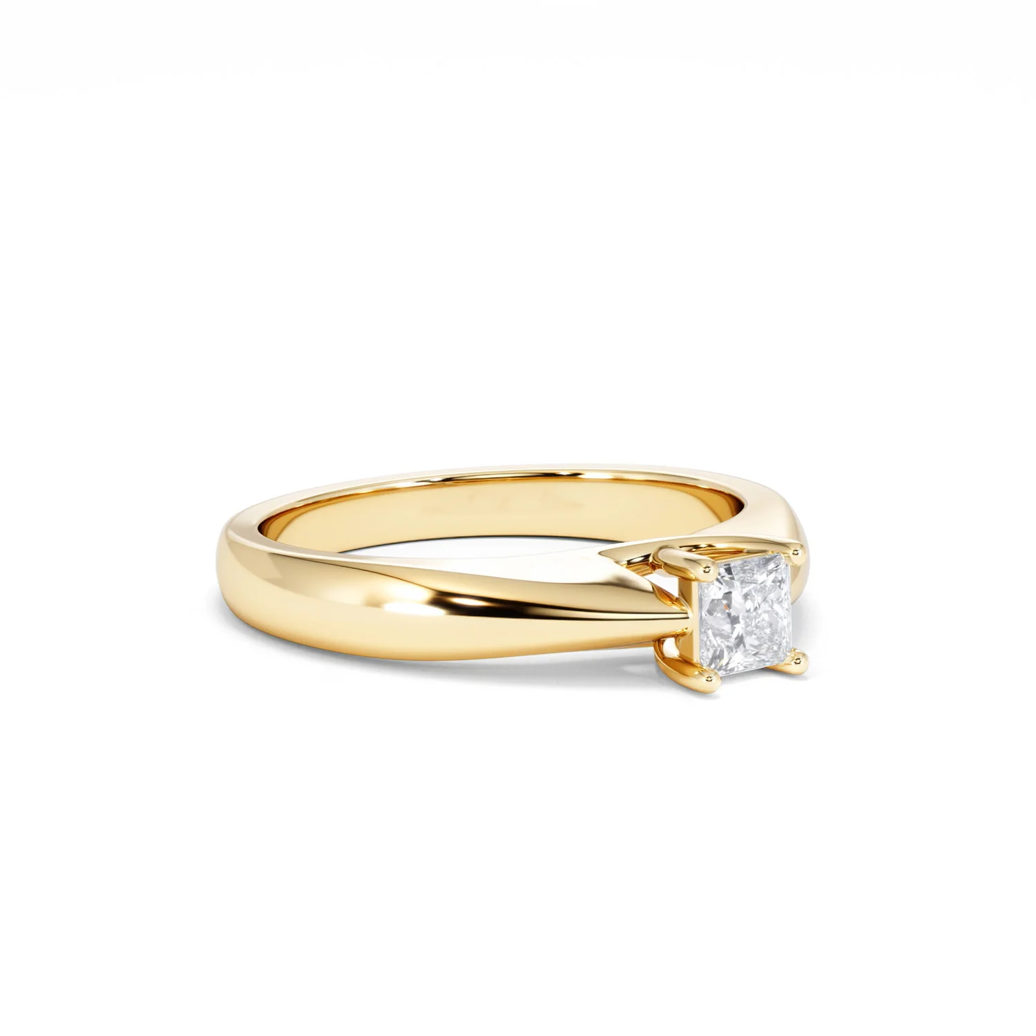 Naomi Princess Cut Lab Diamond Engagement Ring 0.33ct H/SI in 18k Gold Vermeil - Image 18