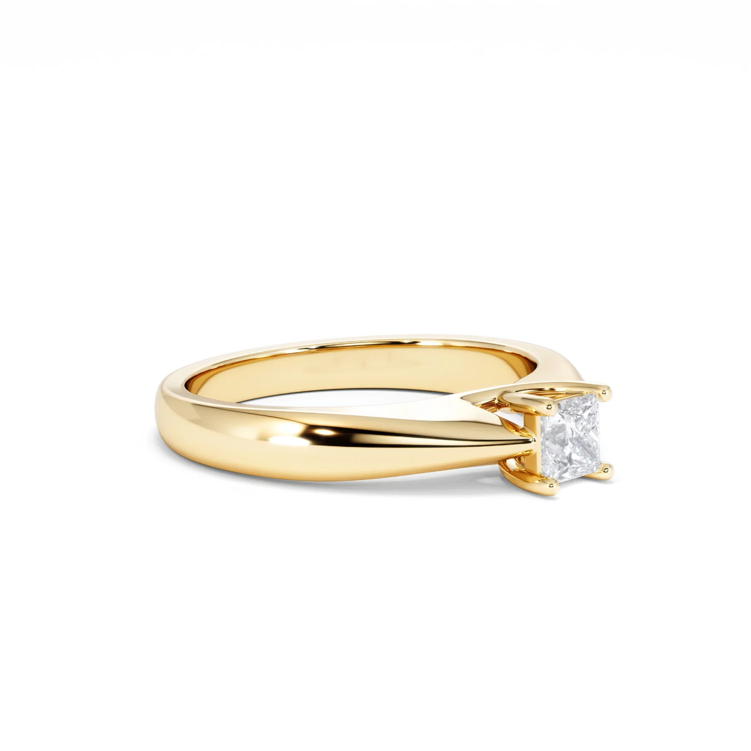 Naomi Princess Cut Lab Diamond Engagement Ring 0.33ct H/SI in 18k Gold Vermeil - Image 20