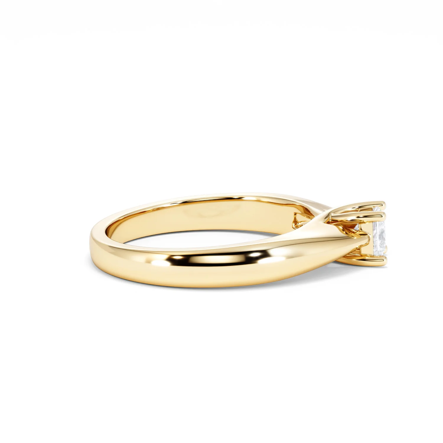 Naomi Princess Cut Lab Diamond Engagement Ring 0.33ct H/SI in 18k Gold Vermeil - Image 29