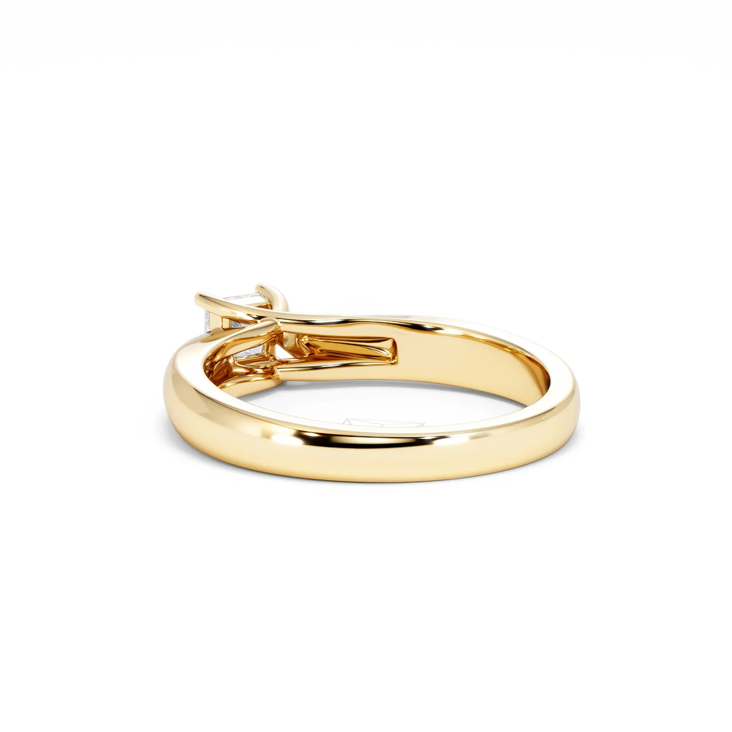 Naomi Princess Cut Lab Diamond Engagement Ring 0.33ct H/SI in 18k Gold Vermeil - Image 57