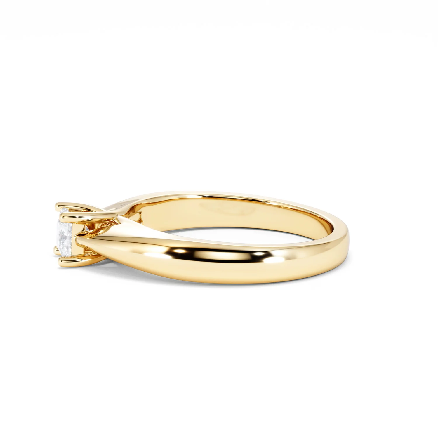 Naomi Princess Cut Lab Diamond Engagement Ring 0.33ct H/SI in 18k Gold Vermeil - Image 72