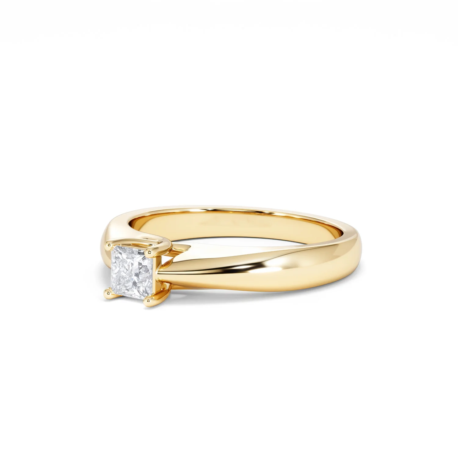 Naomi Princess Cut Lab Diamond Engagement Ring 0.33ct H/SI in 18k Gold Vermeil - Image 82