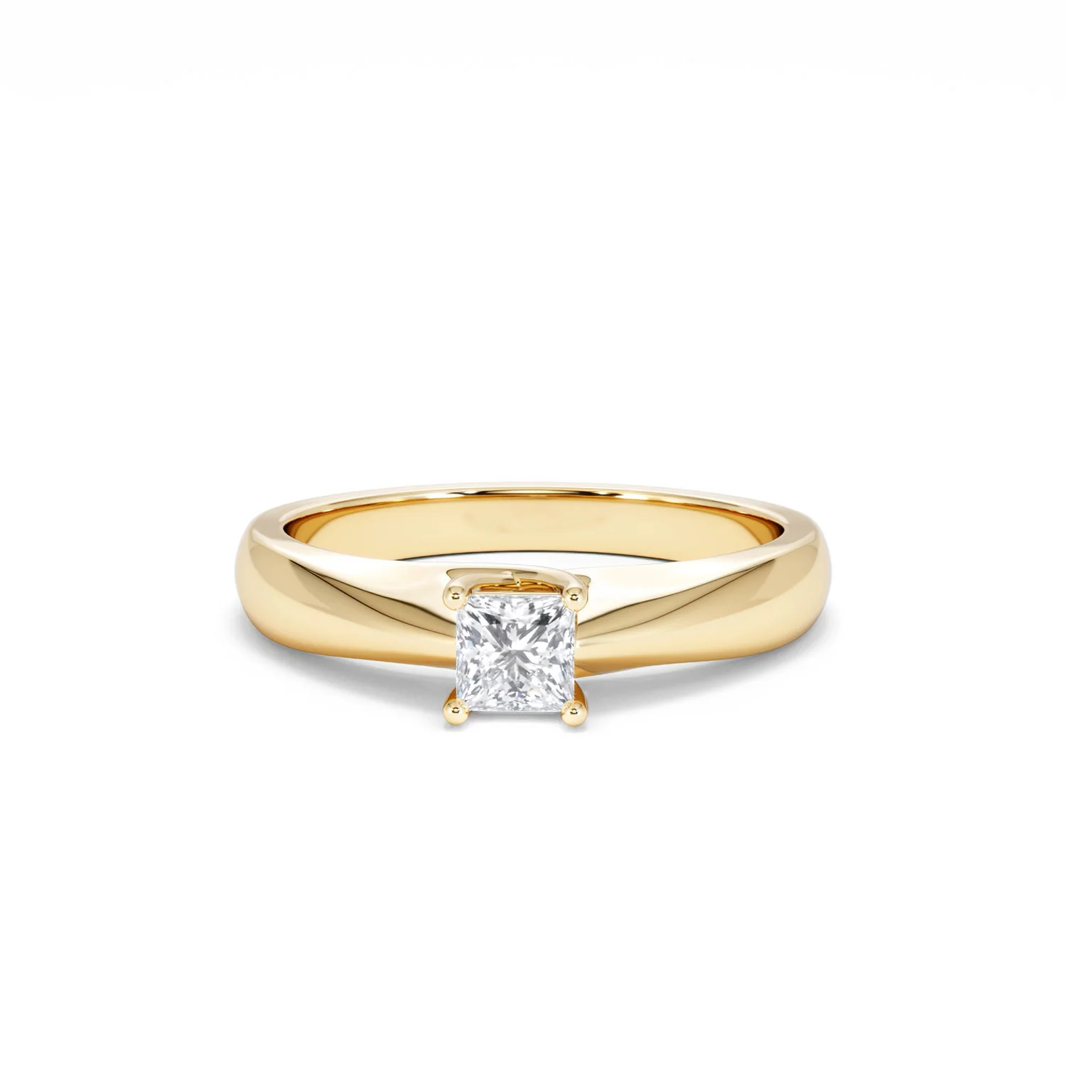 Naomi Princess Cut Lab Diamond Engagement Ring 0.33ct H/SI in 18k Gold Vermeil - Image 89