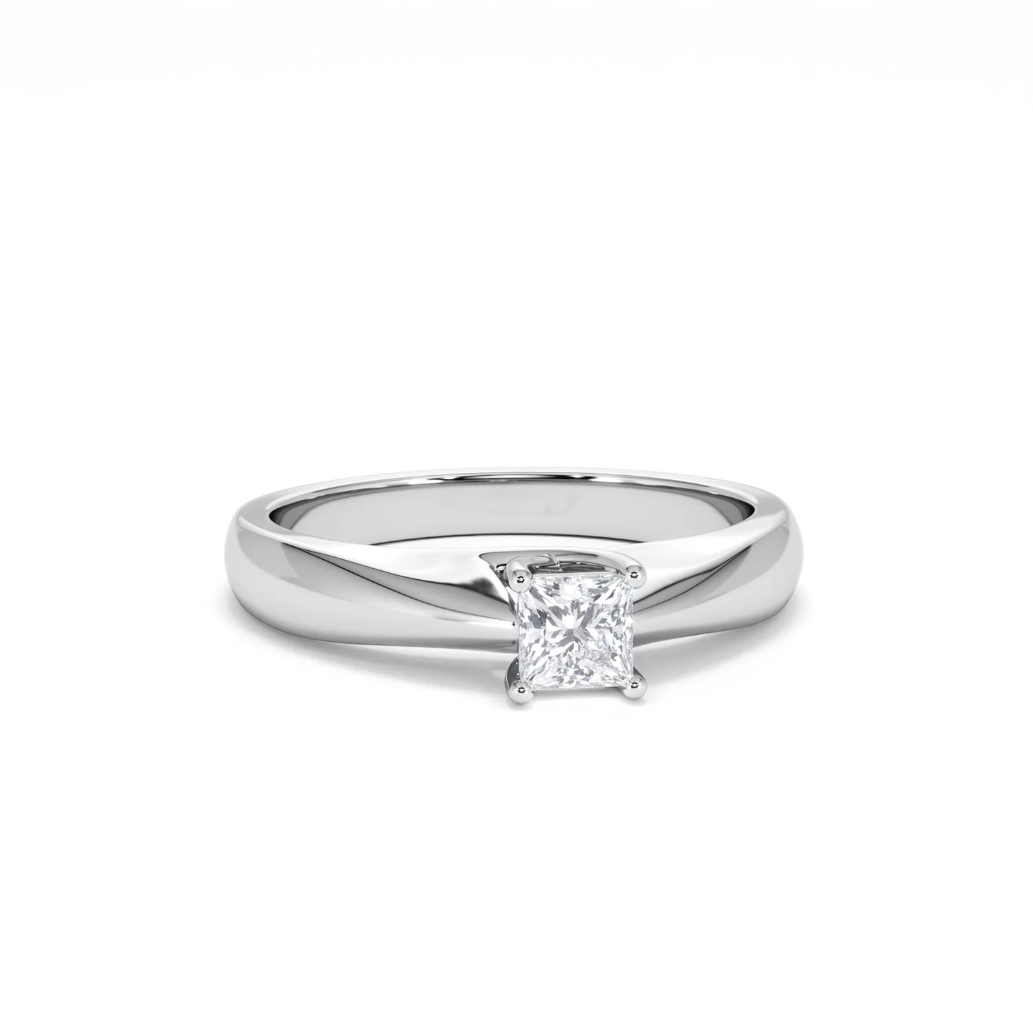 Naomi Princess Cut Lab Diamond Engagement Ring 0.33ct H/SI in 925 Silver - Image 12