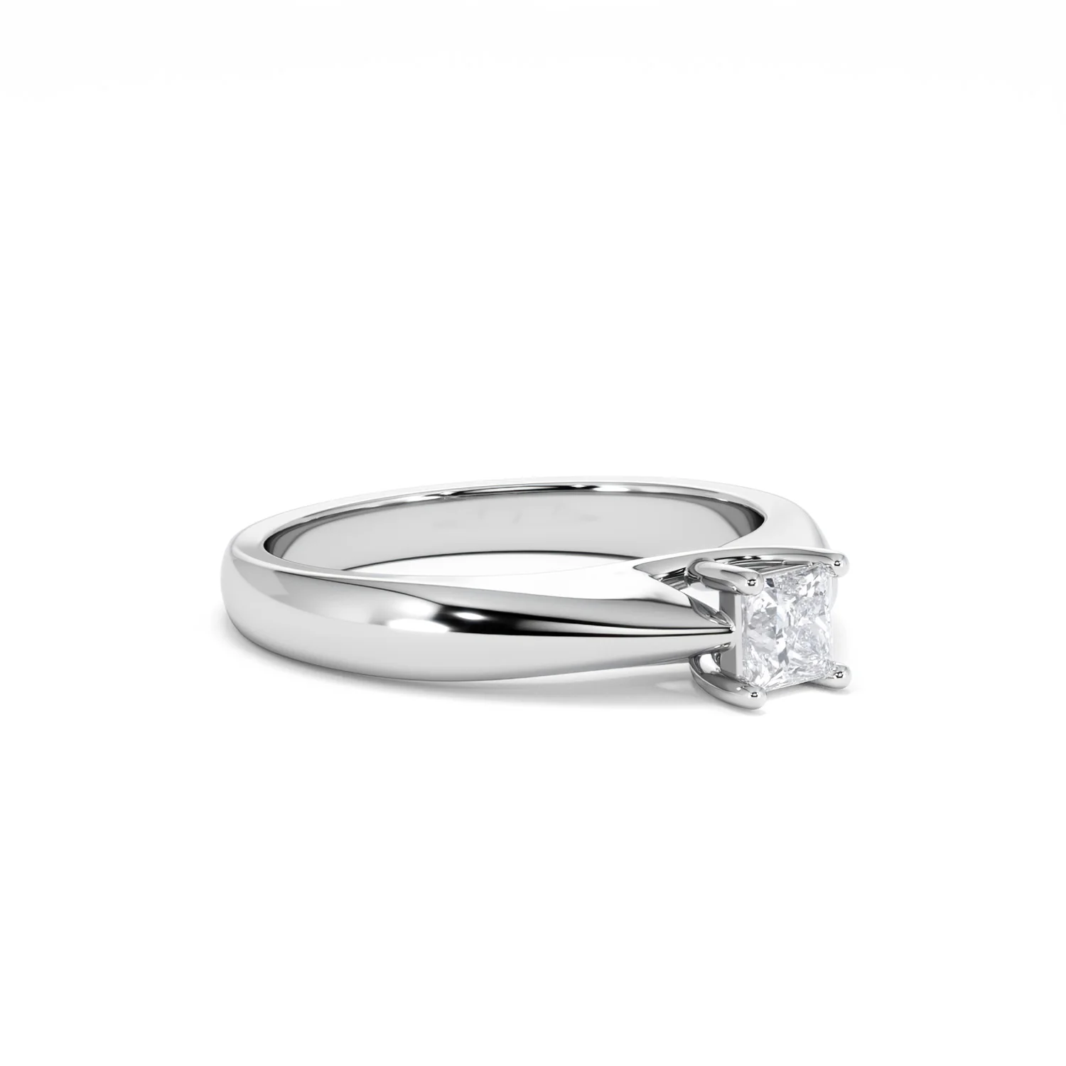 Naomi Princess Cut Lab Diamond Engagement Ring 0.33ct H/SI in 925 Silver - Image 19