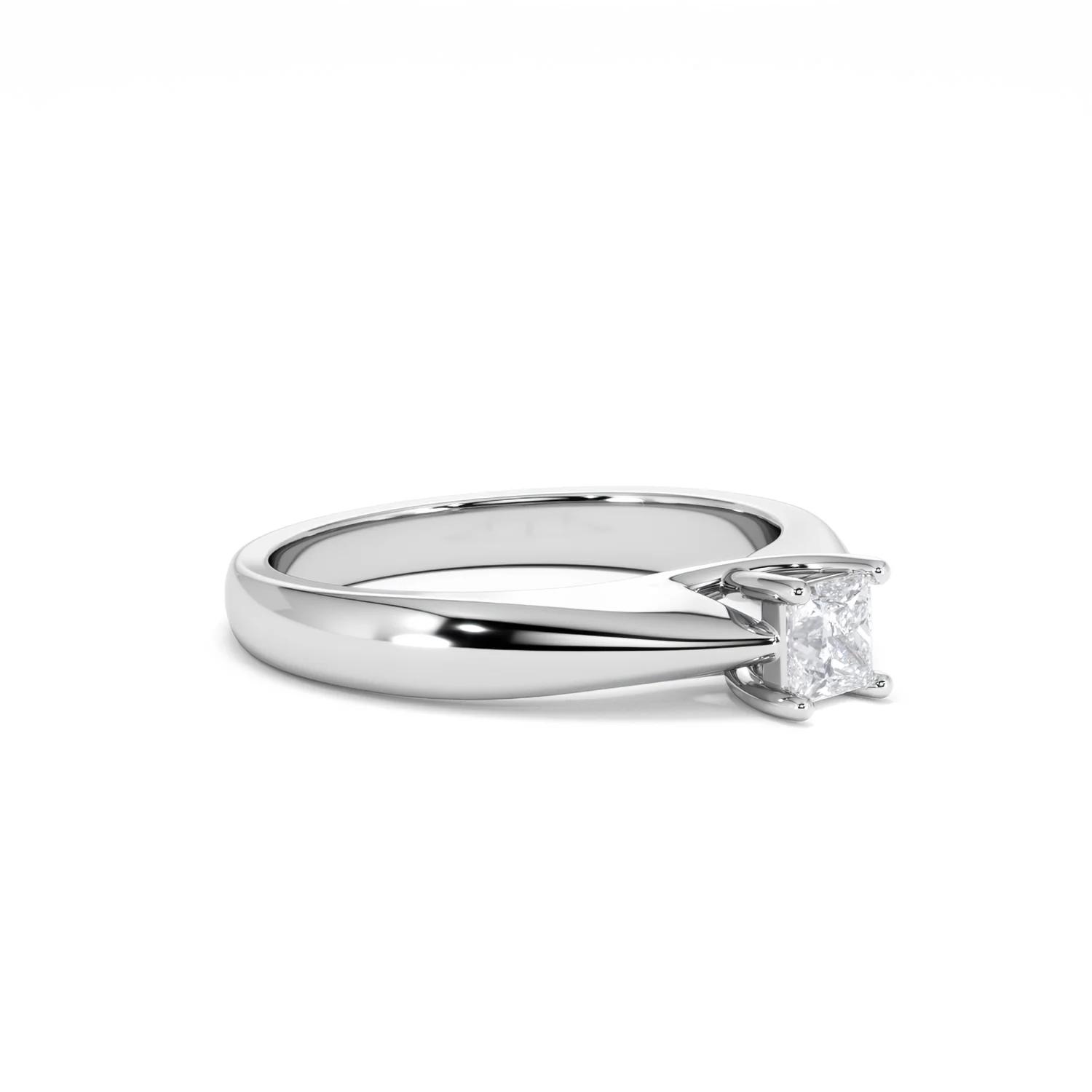 Naomi Princess Cut Lab Diamond Engagement Ring 0.33ct H/SI in 925 Silver - Image 20