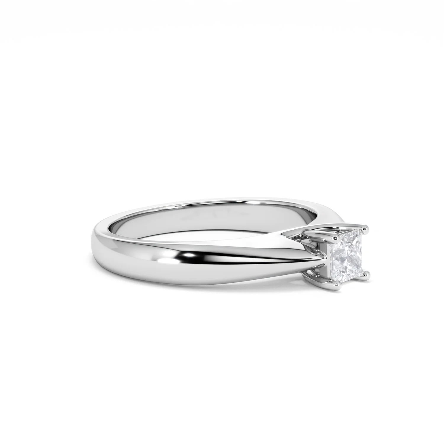 Naomi Princess Cut Lab Diamond Engagement Ring 0.33ct H/SI in 925 Silver - Image 21