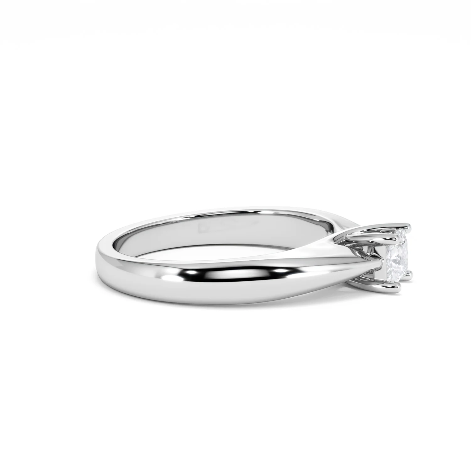 Naomi Princess Cut Lab Diamond Engagement Ring 0.33ct H/SI in 925 Silver - Image 26