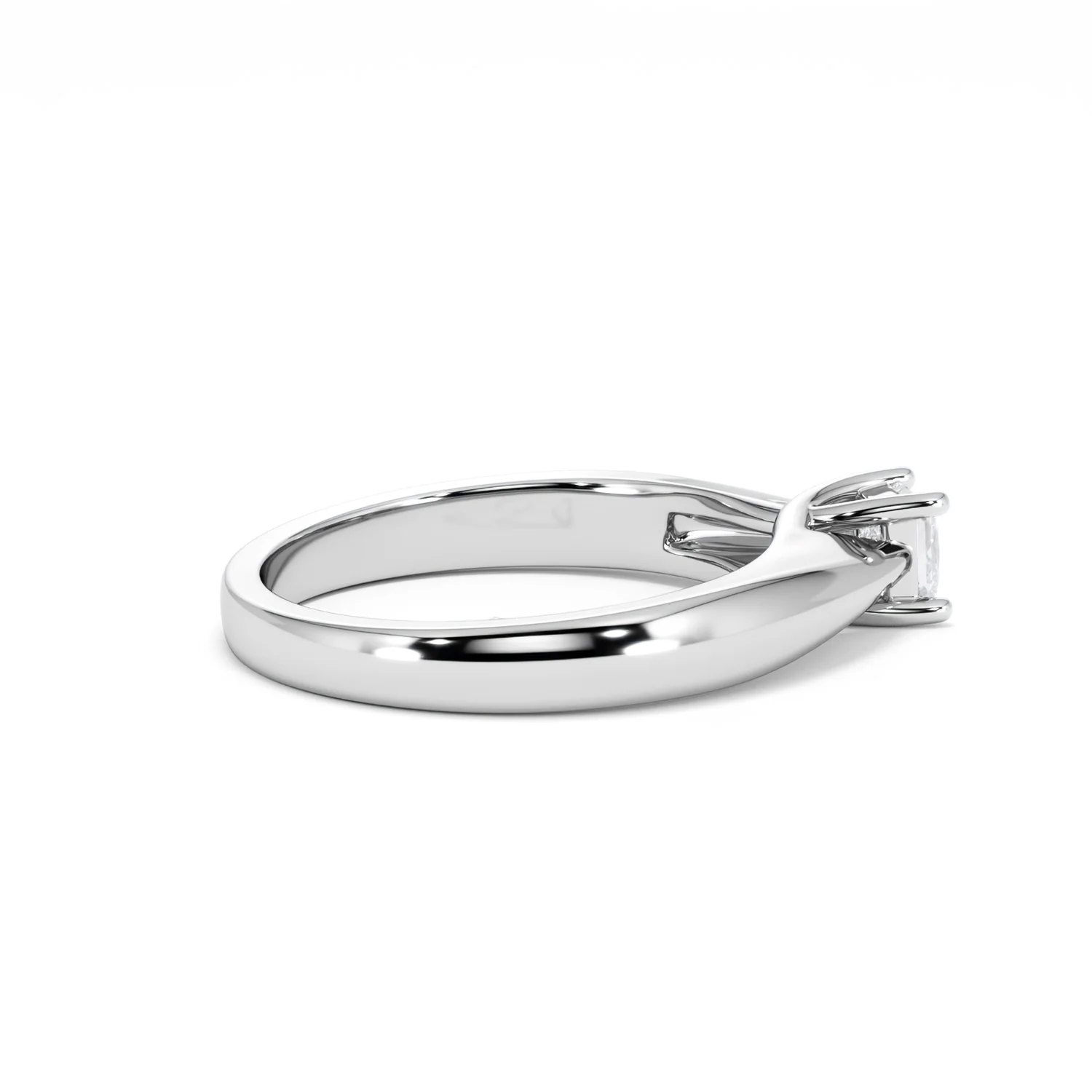 Naomi Princess Cut Lab Diamond Engagement Ring 0.33ct H/SI in 925 Silver - Image 33