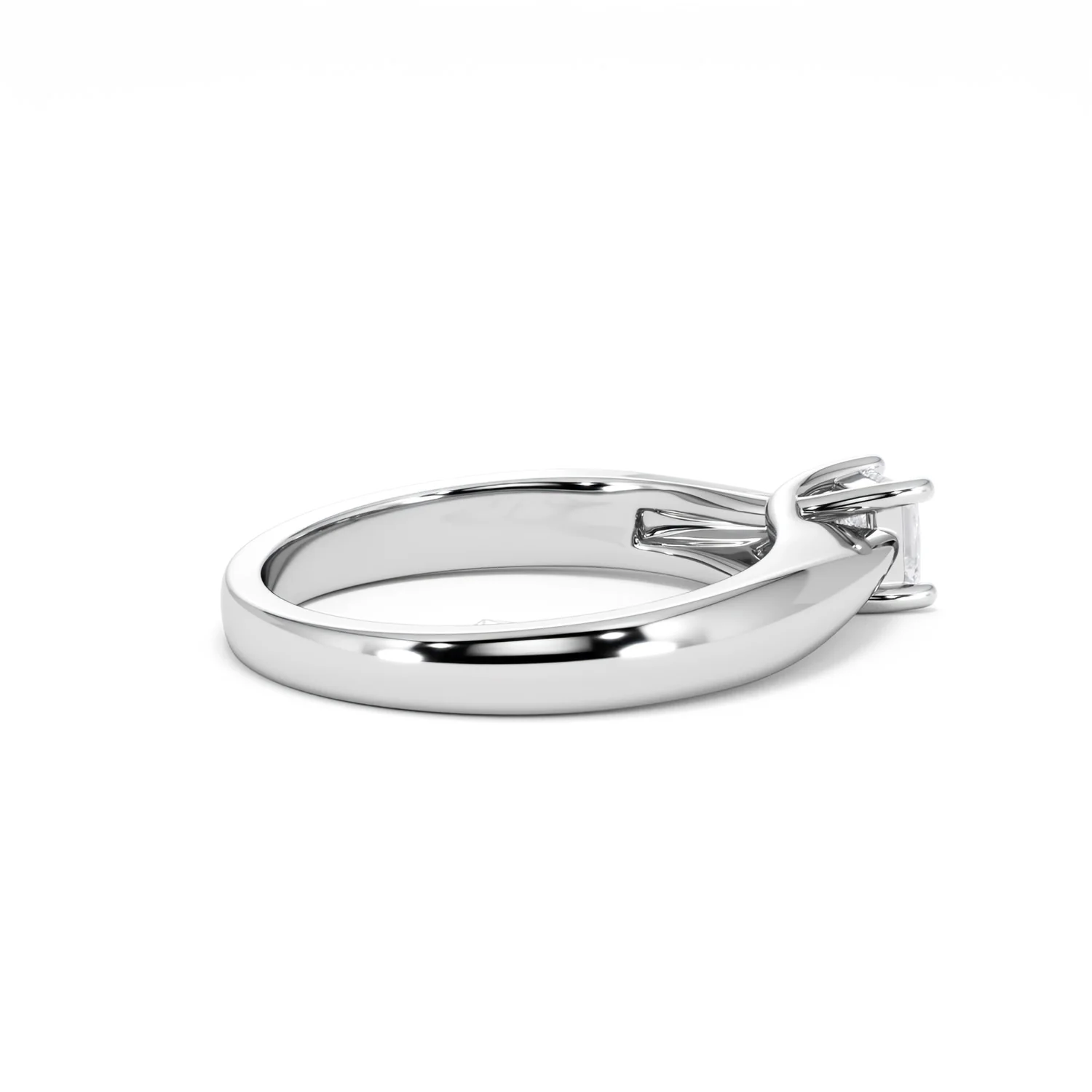 Naomi Princess Cut Lab Diamond Engagement Ring 0.33ct H/SI in 925 Silver - Image 35