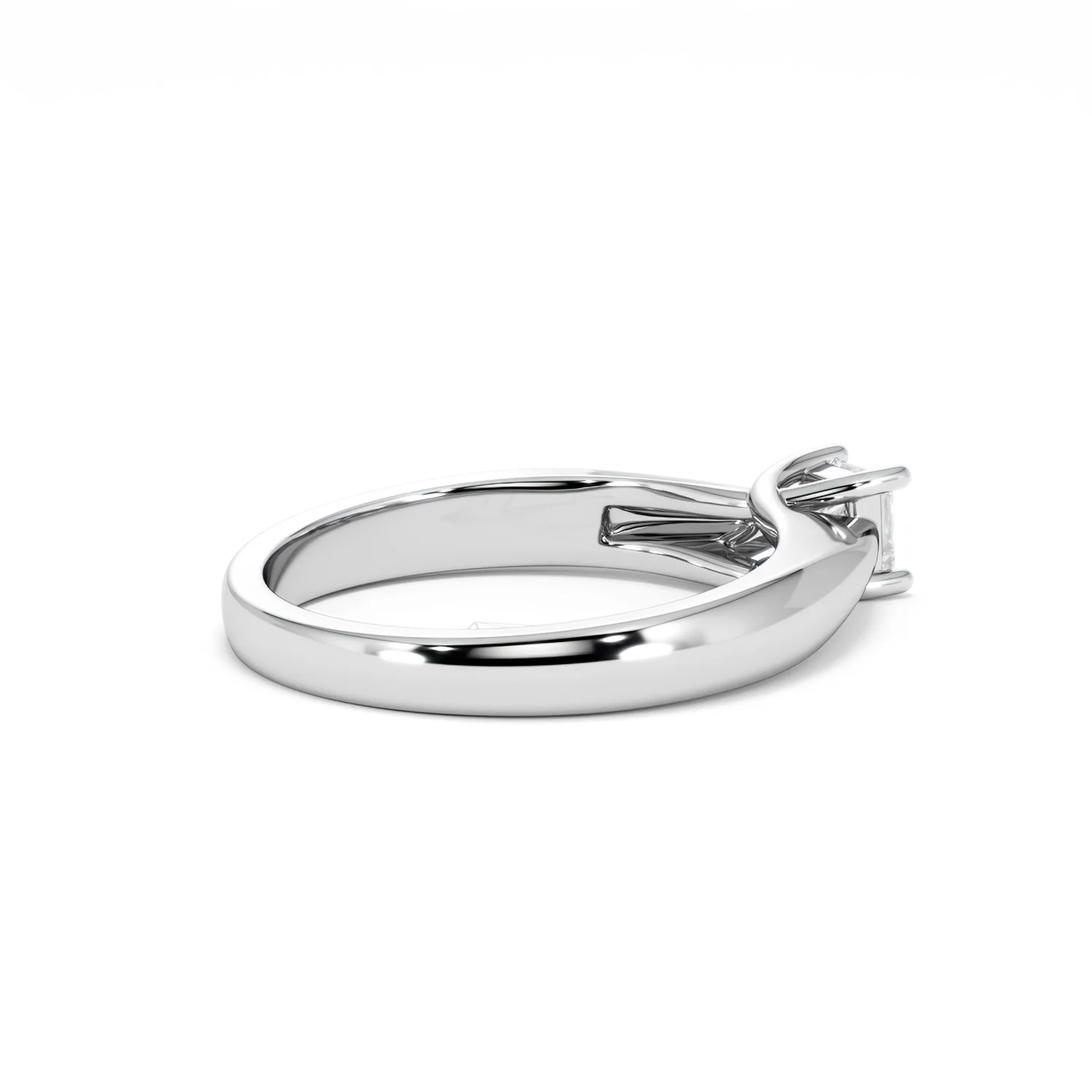 Naomi Princess Cut Lab Diamond Engagement Ring 0.33ct H/SI in 925 Silver - Image 37