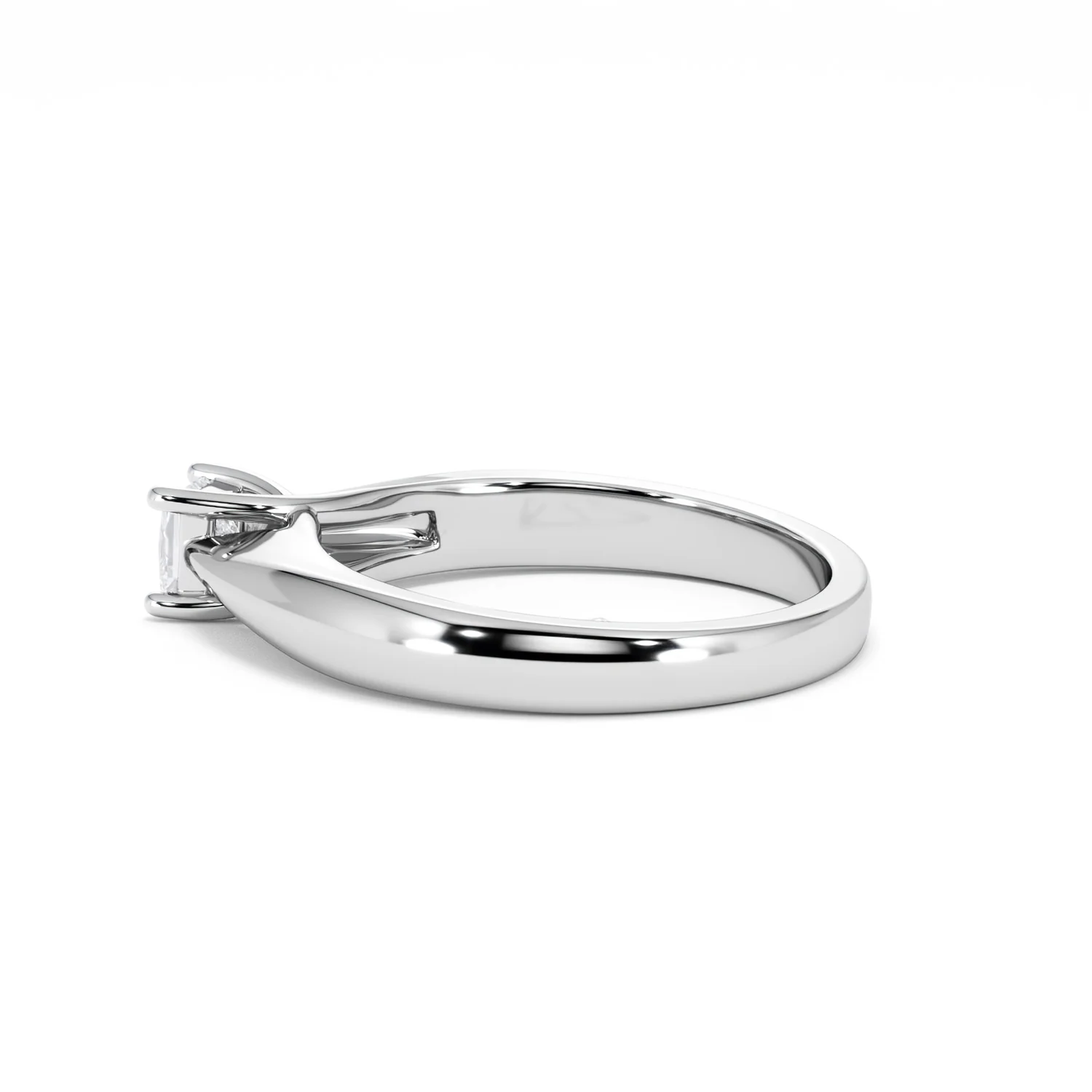Naomi Princess Cut Lab Diamond Engagement Ring 0.33ct H/SI in 925 Silver - Image 66