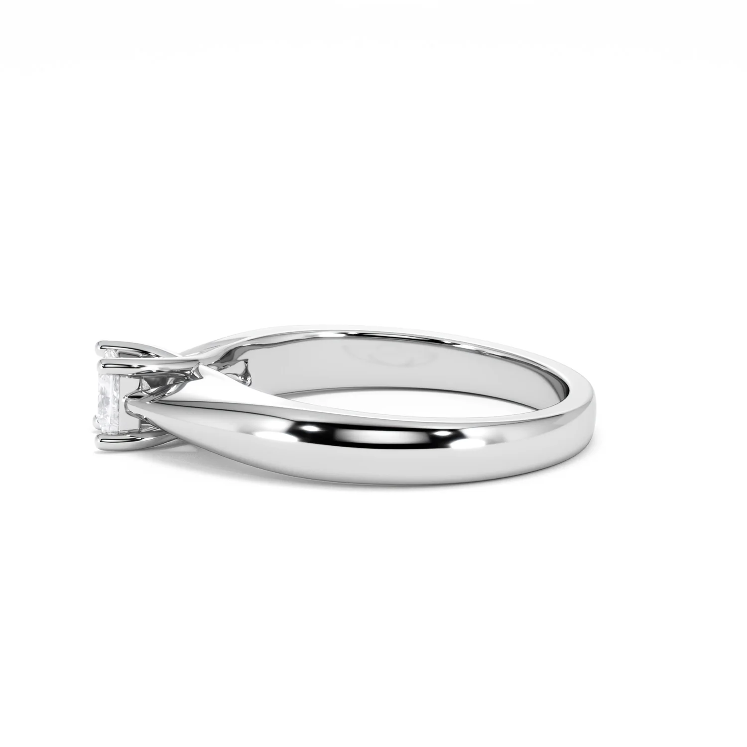 Naomi Princess Cut Lab Diamond Engagement Ring 0.33ct H/SI in 925 Silver - Image 71
