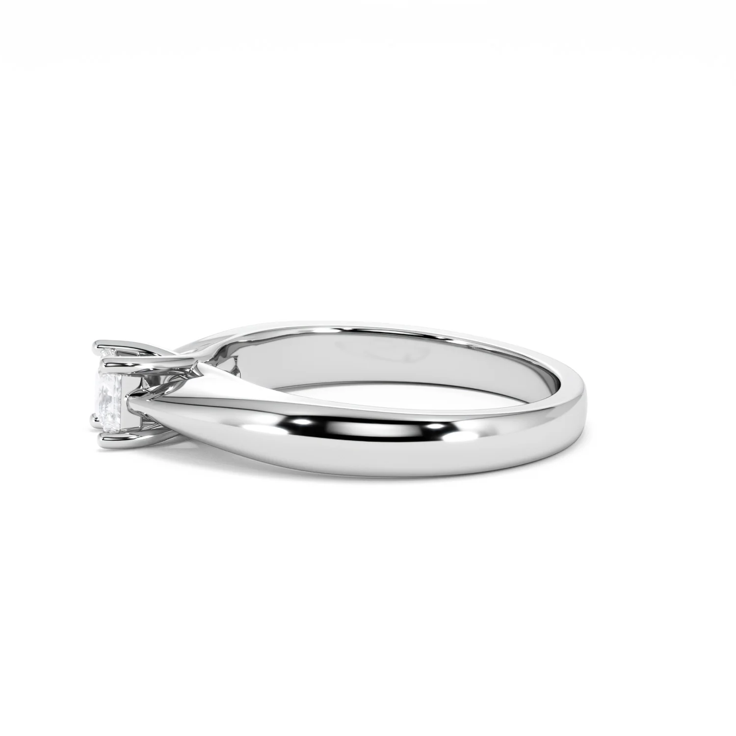 Naomi Princess Cut Lab Diamond Engagement Ring 0.33ct H/SI in 925 Silver - Image 72