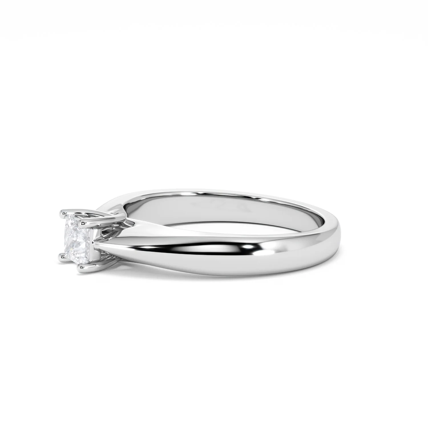 Naomi Princess Cut Lab Diamond Engagement Ring 0.33ct H/SI in 925 Silver - Image 76