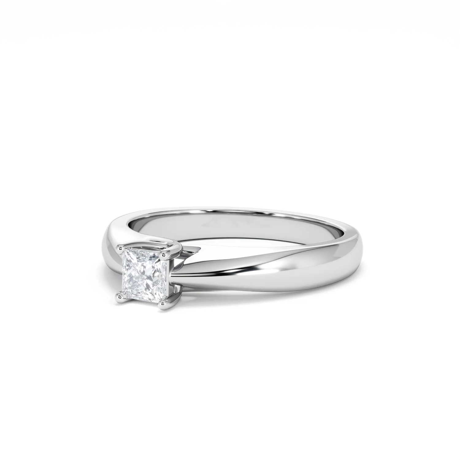 Naomi Princess Cut Lab Diamond Engagement Ring 0.33ct H/SI in 925 Silver - Image 83