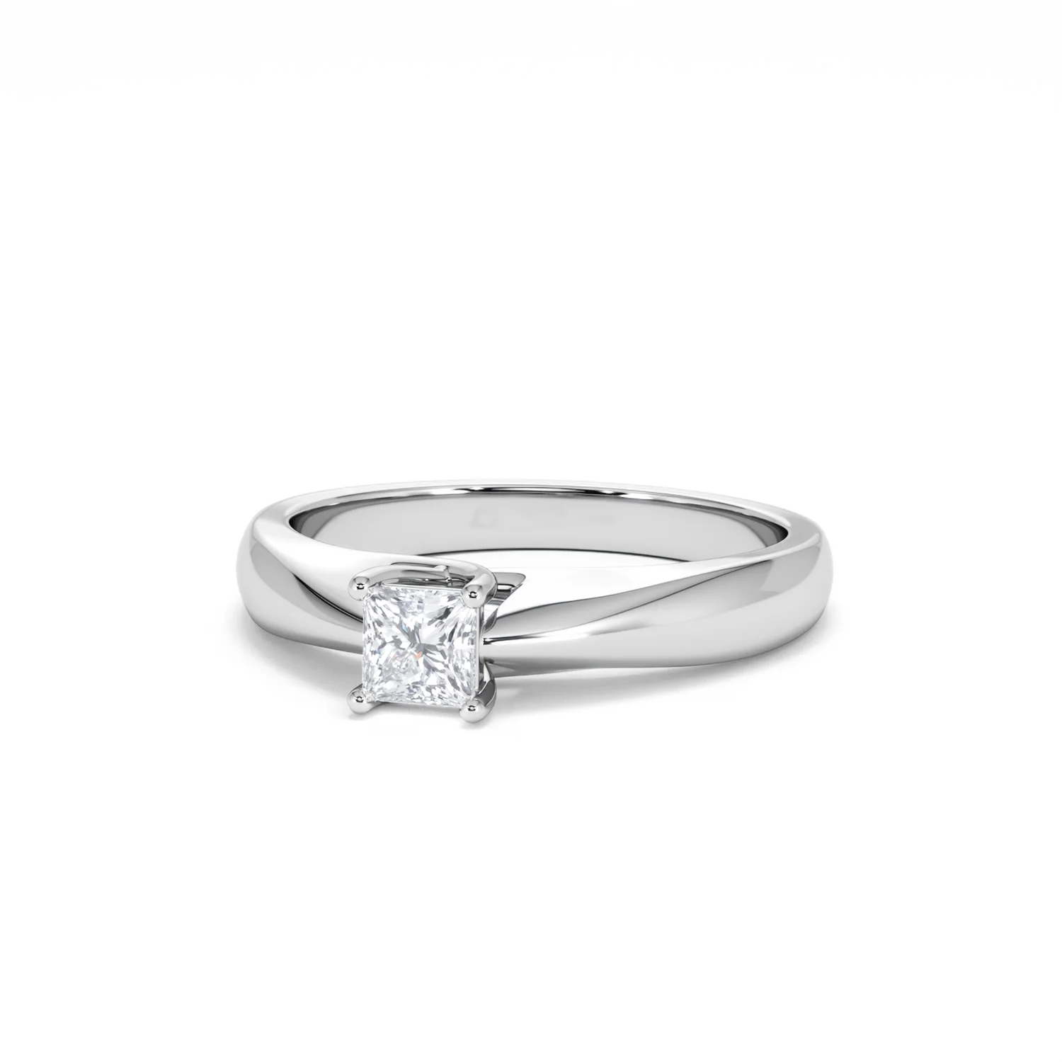 Naomi Princess Cut Lab Diamond Engagement Ring 0.33ct H/SI in 925 Silver - Image 86