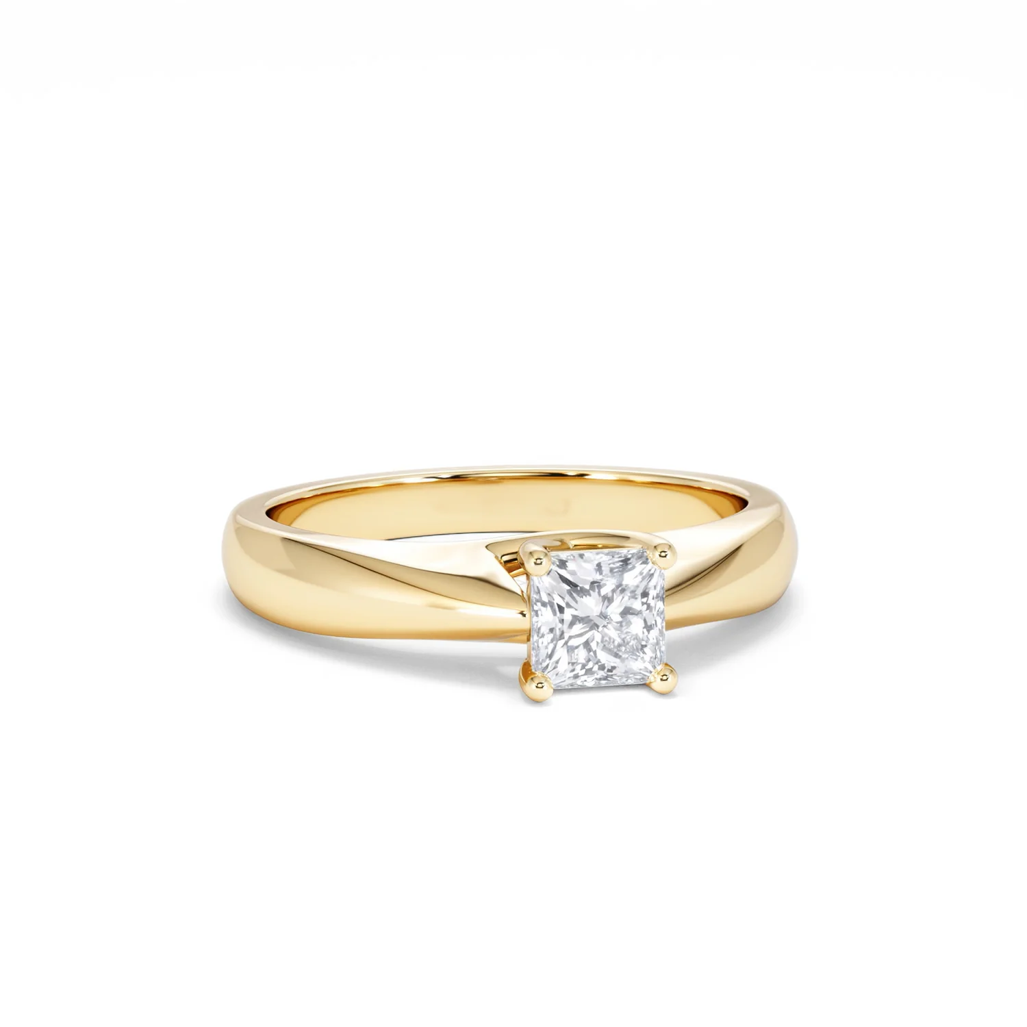Naomi Princess Cut Lab Diamond Engagement Ring 0.50ct H/SI in 18k Gold Vermeil - Image 13