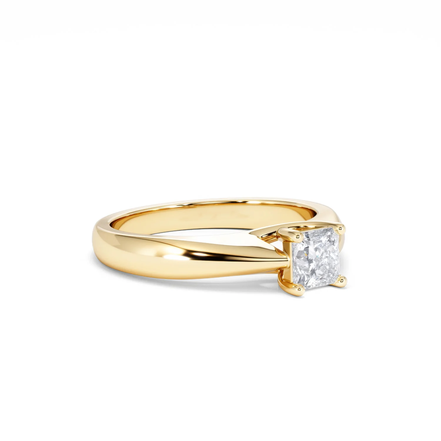 Naomi Princess Cut Lab Diamond Engagement Ring 0.50ct H/SI in 18k Gold Vermeil - Image 18