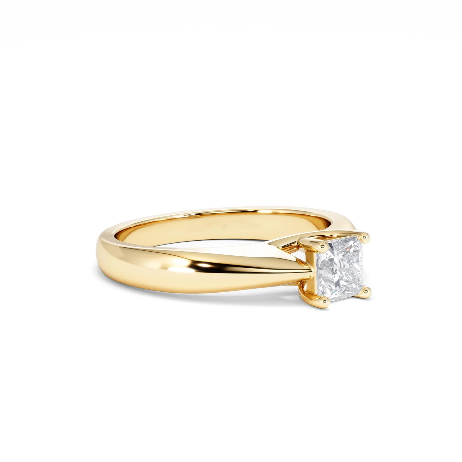 Naomi Princess Cut Lab Diamond Engagement Ring 0.50ct H/SI in 18k Gold Vermeil - Image 19