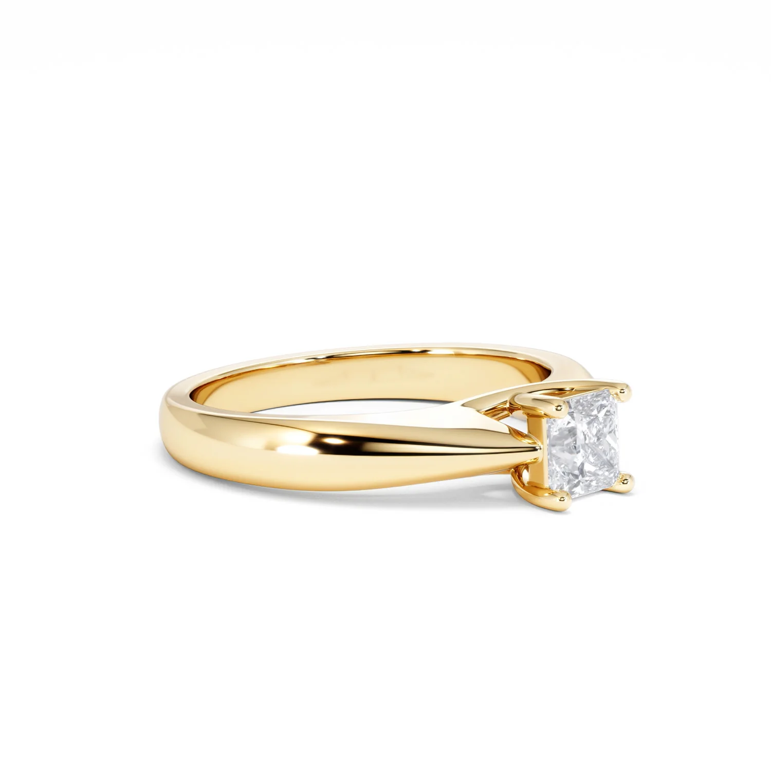 Naomi Princess Cut Lab Diamond Engagement Ring 0.50ct H/SI in 18k Gold Vermeil - Image 20