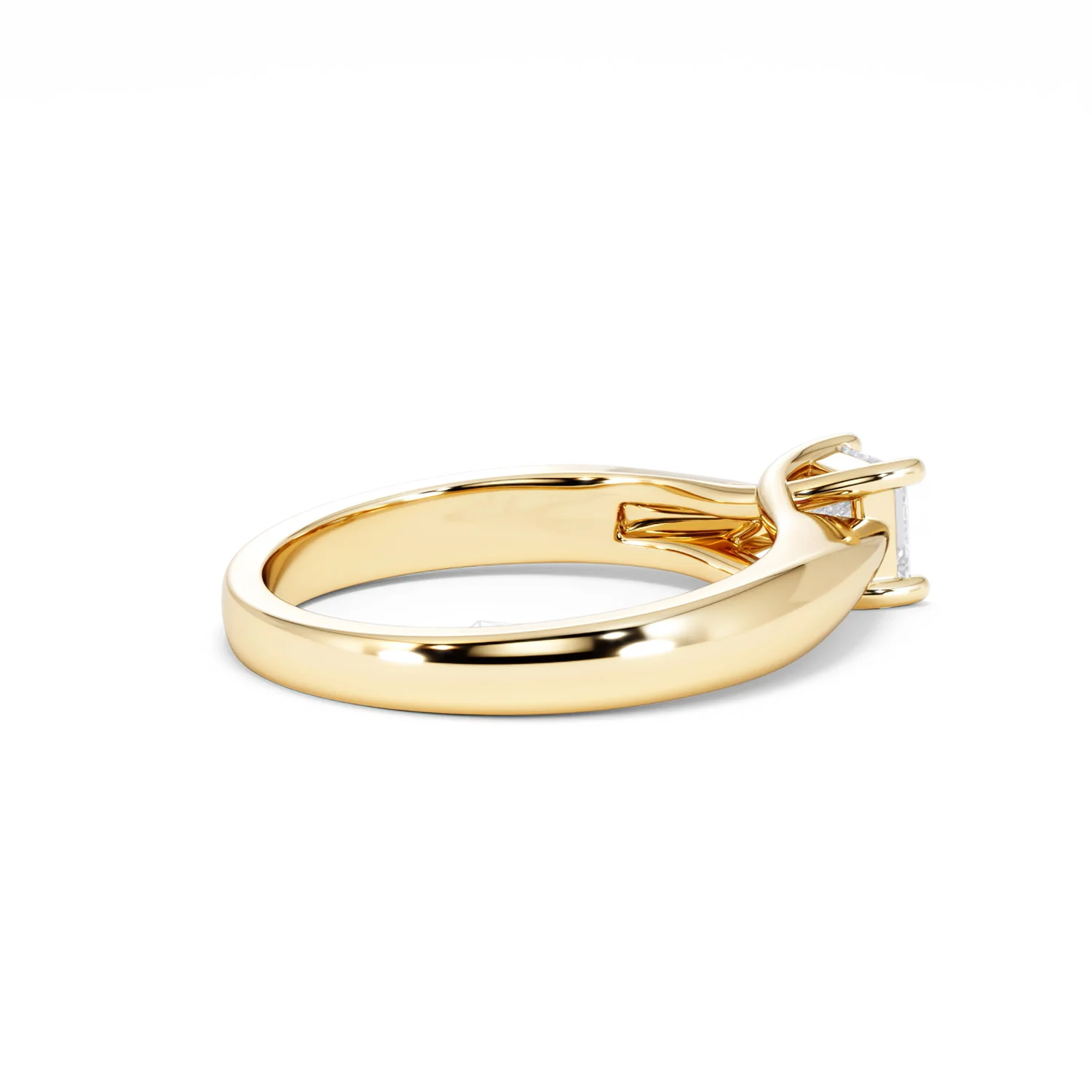 Naomi Princess Cut Lab Diamond Engagement Ring 0.50ct H/SI in 18k Gold Vermeil - Image 36