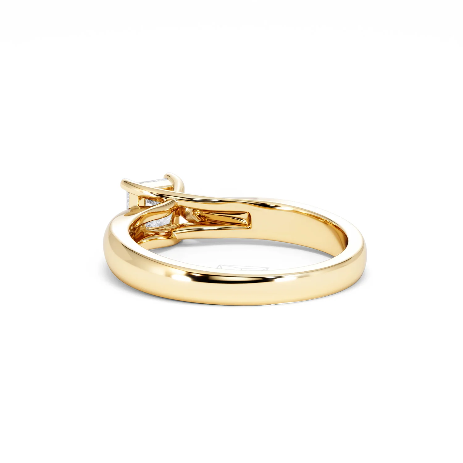 Naomi Princess Cut Lab Diamond Engagement Ring 0.50ct H/SI in 18k Gold Vermeil - Image 57